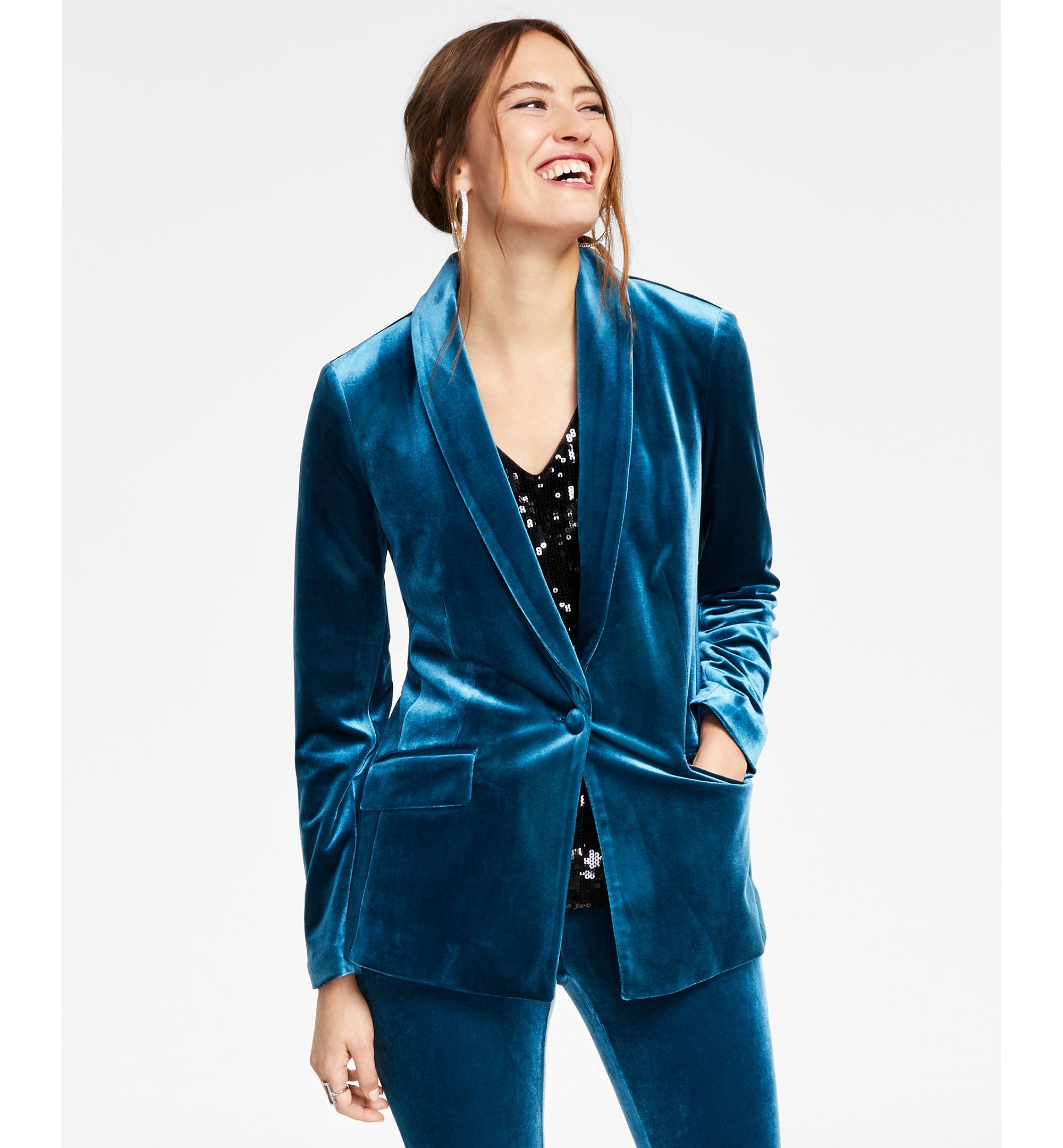 Women's Velvet Blazer