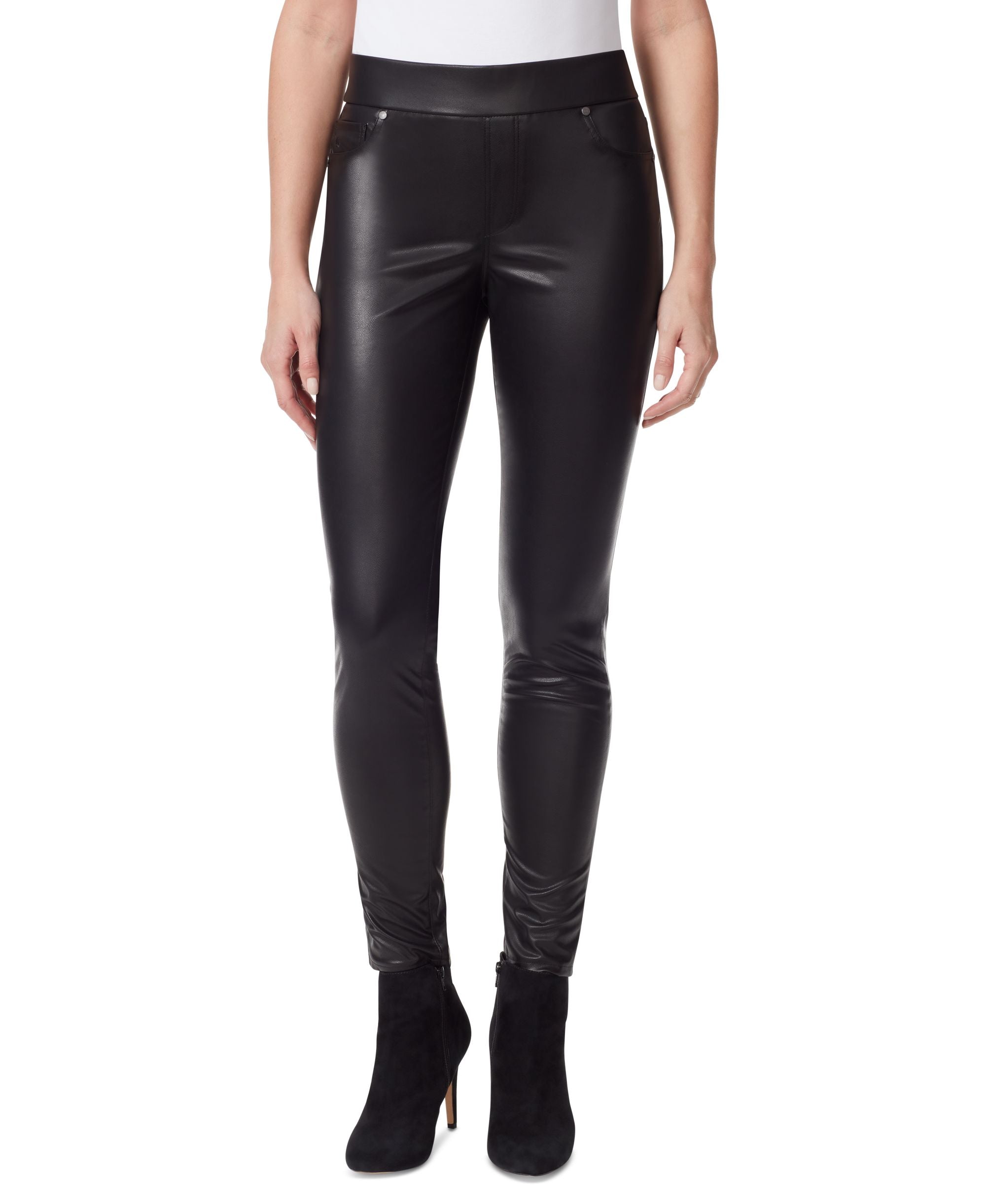 Women's Avery Faux-Leather Pull-On Leggings