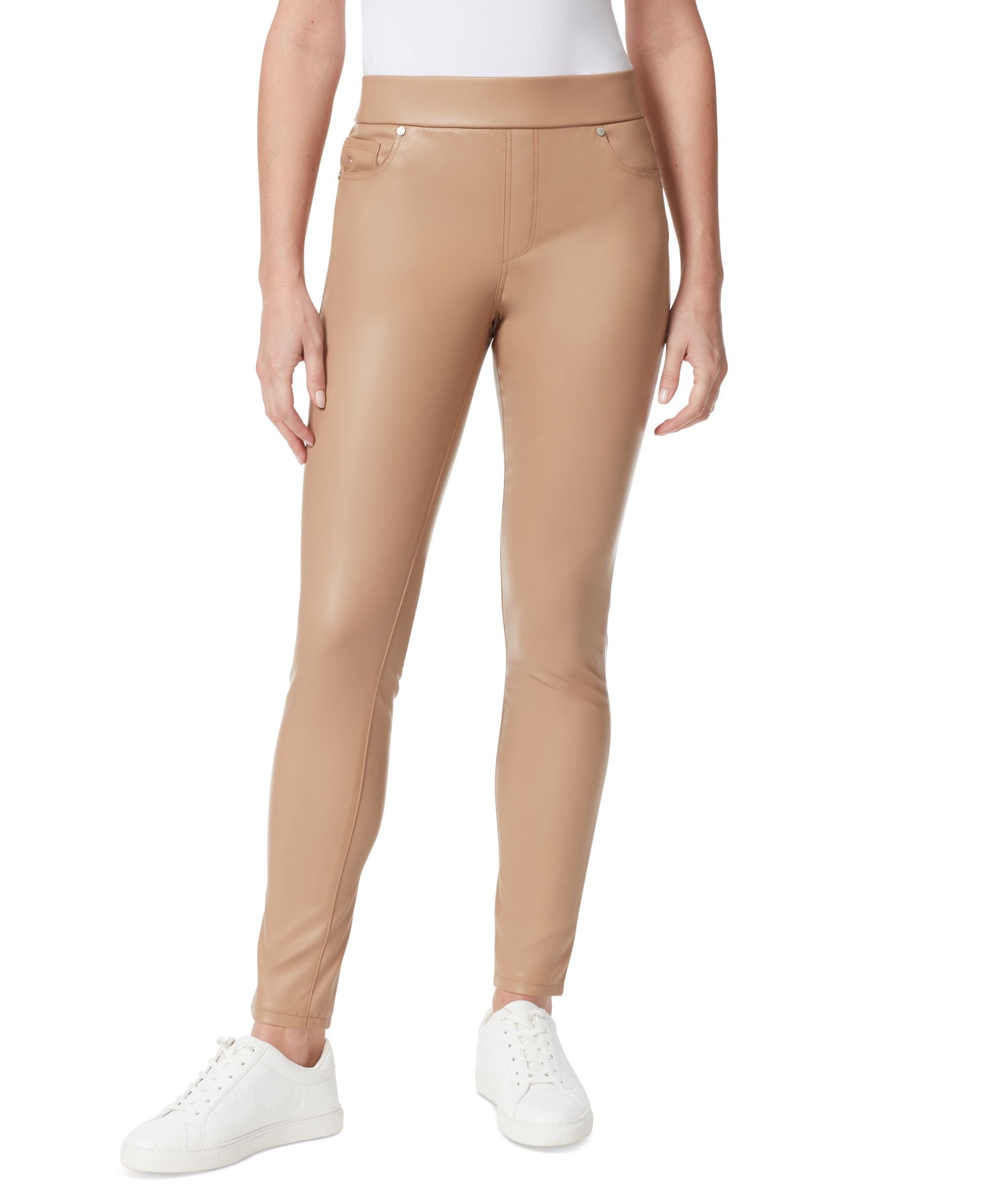 Women's Avery Faux-Leather Pull-On Leggings