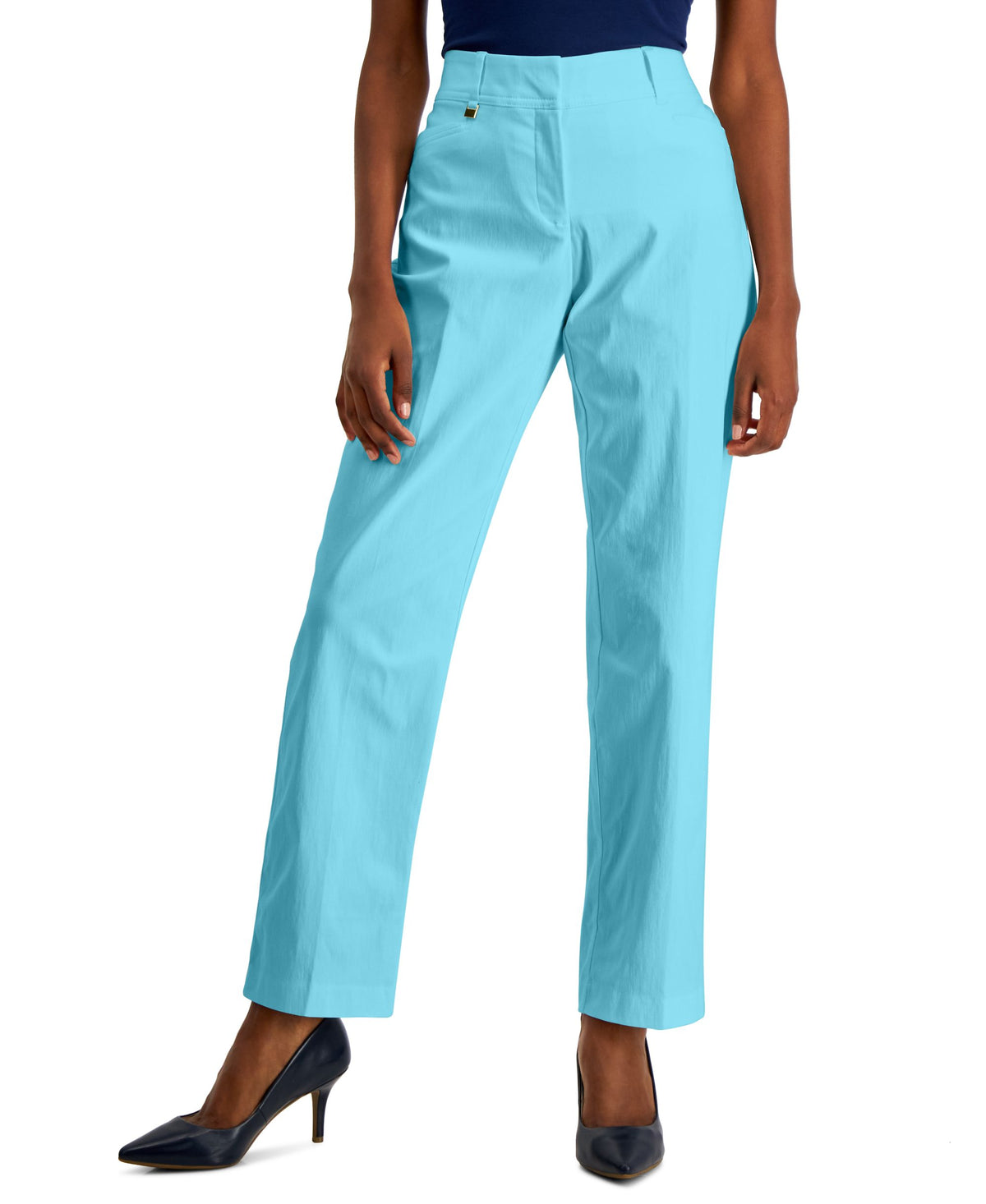 JM Collection Petite Tummy Control Curvy Fit Pants
