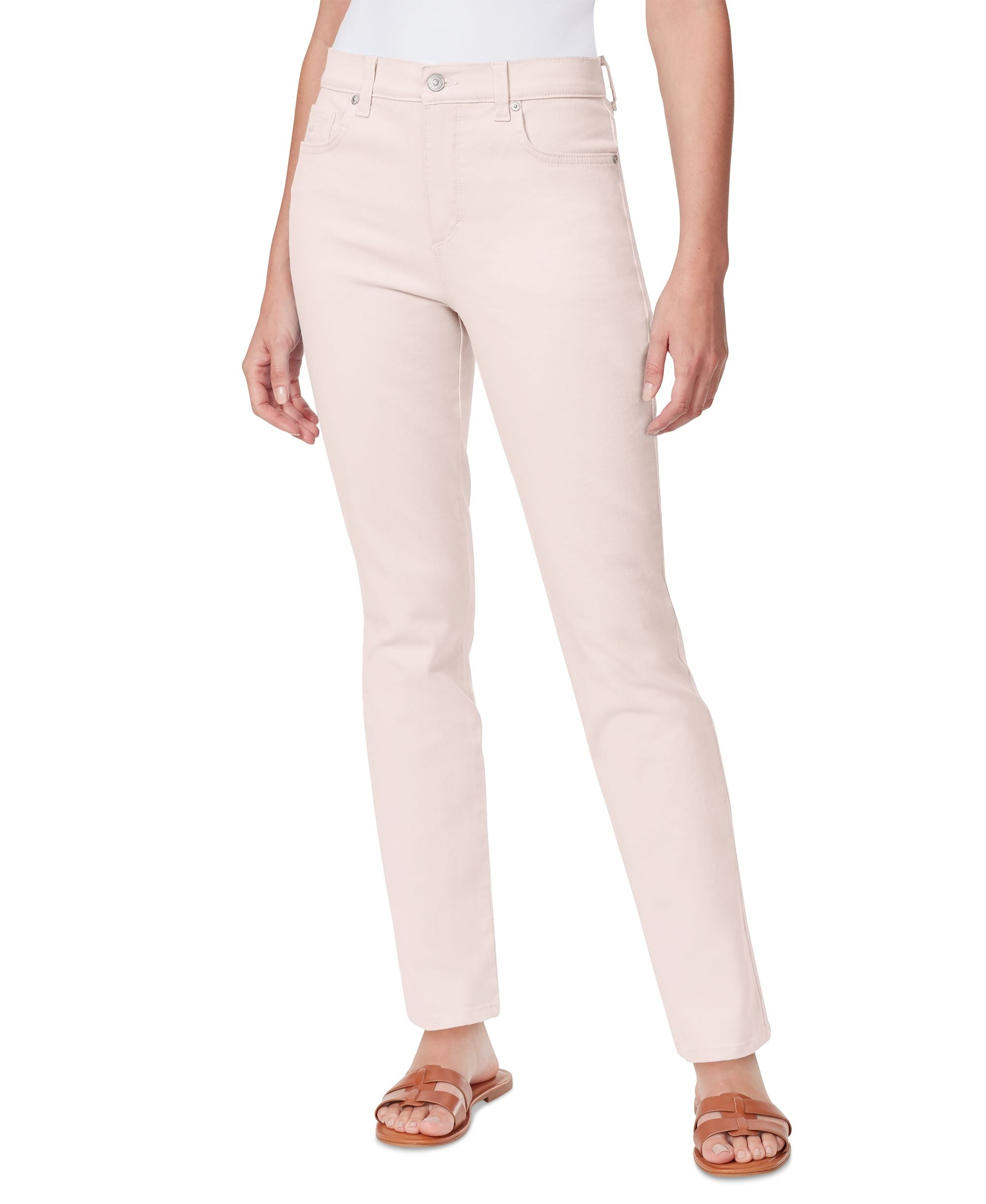 Women's Amanda Colored Twill Straight-Leg Jeans