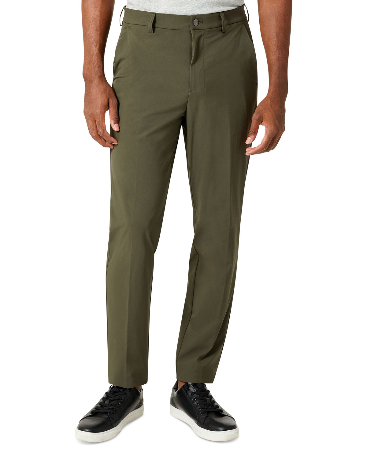 Men's Slim Fit Tech Solid Performance Dress Pants