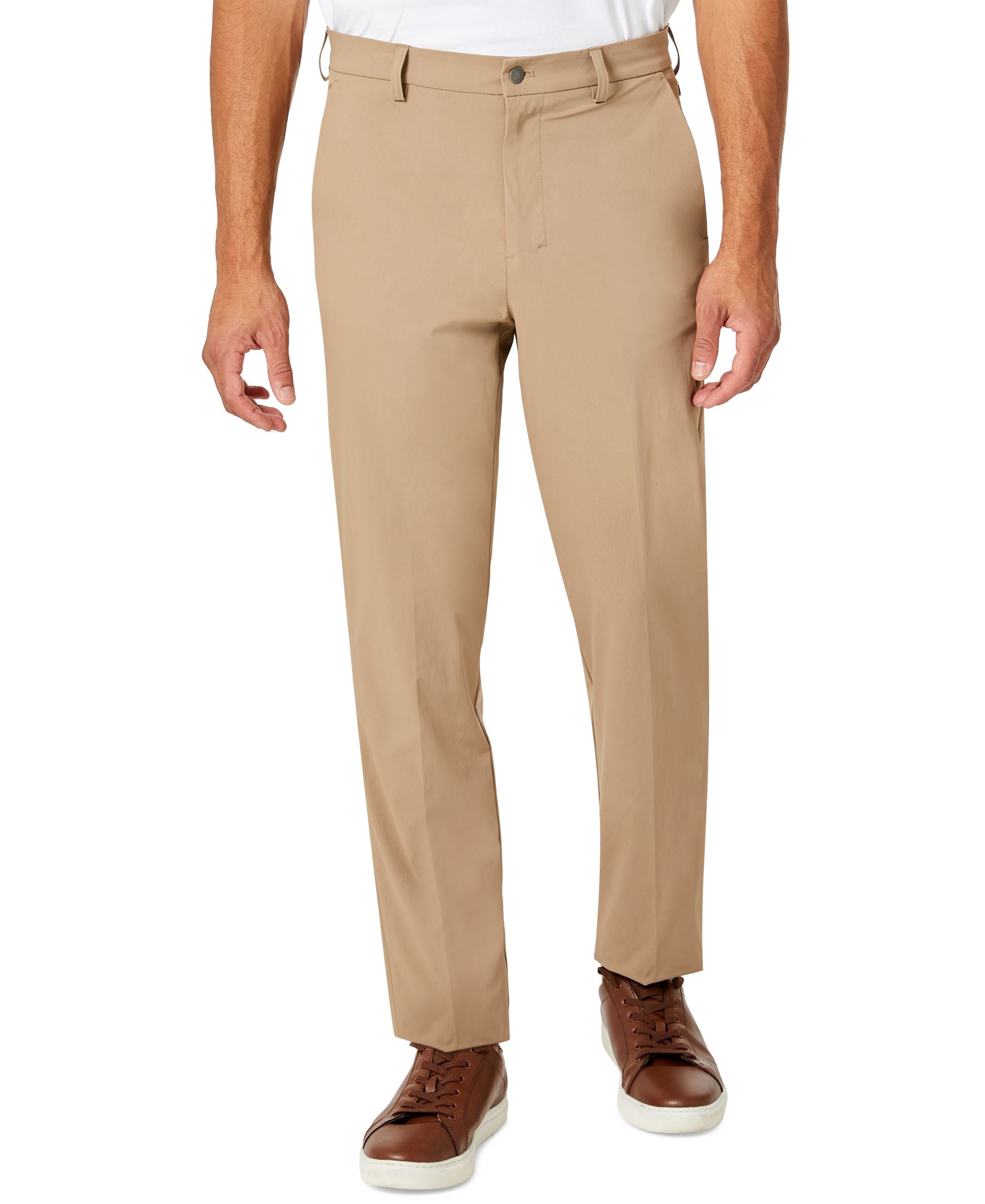 Men's Slim Fit Tech Solid Performance Dress Pants
