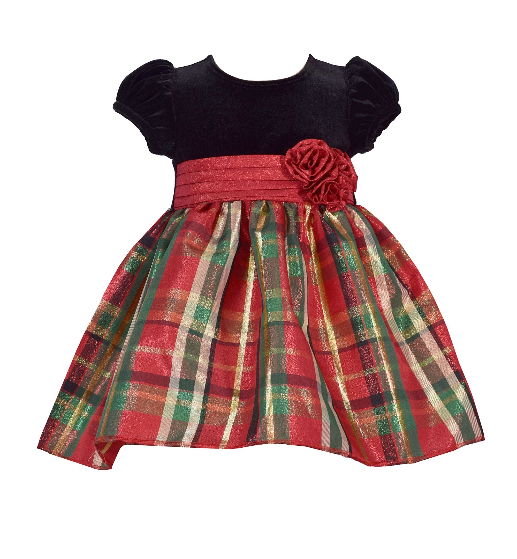 Bonnie Baby Baby Girls Short Sleeved Dress