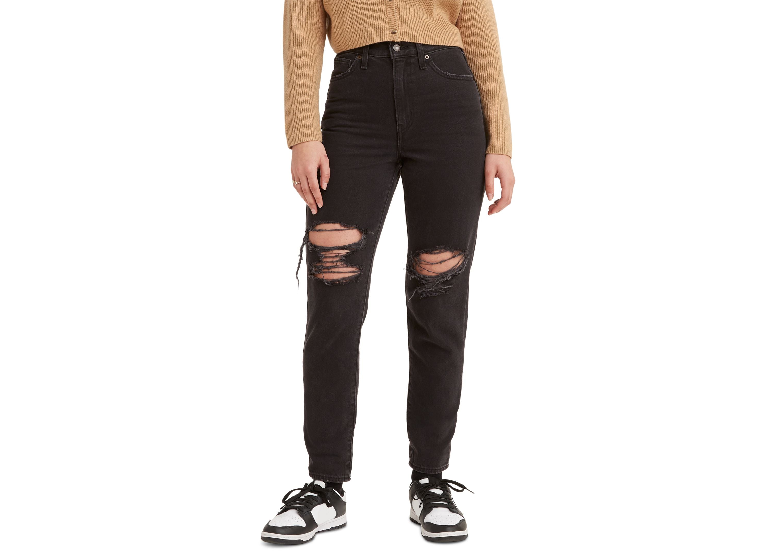 High-Waist Casual Mom Jeans