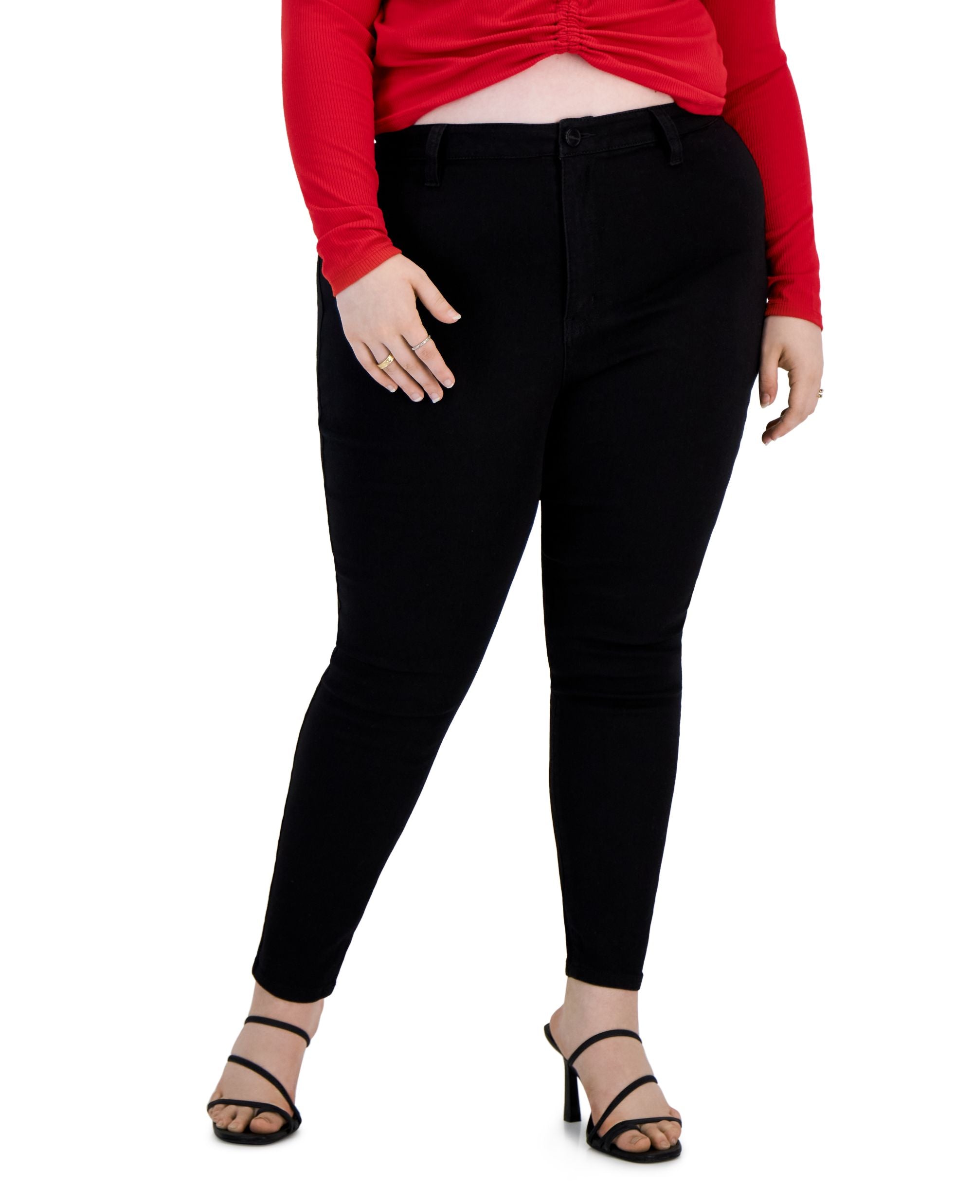 Dollhouse Trendy Plus Size High Rise Skinny Jeans