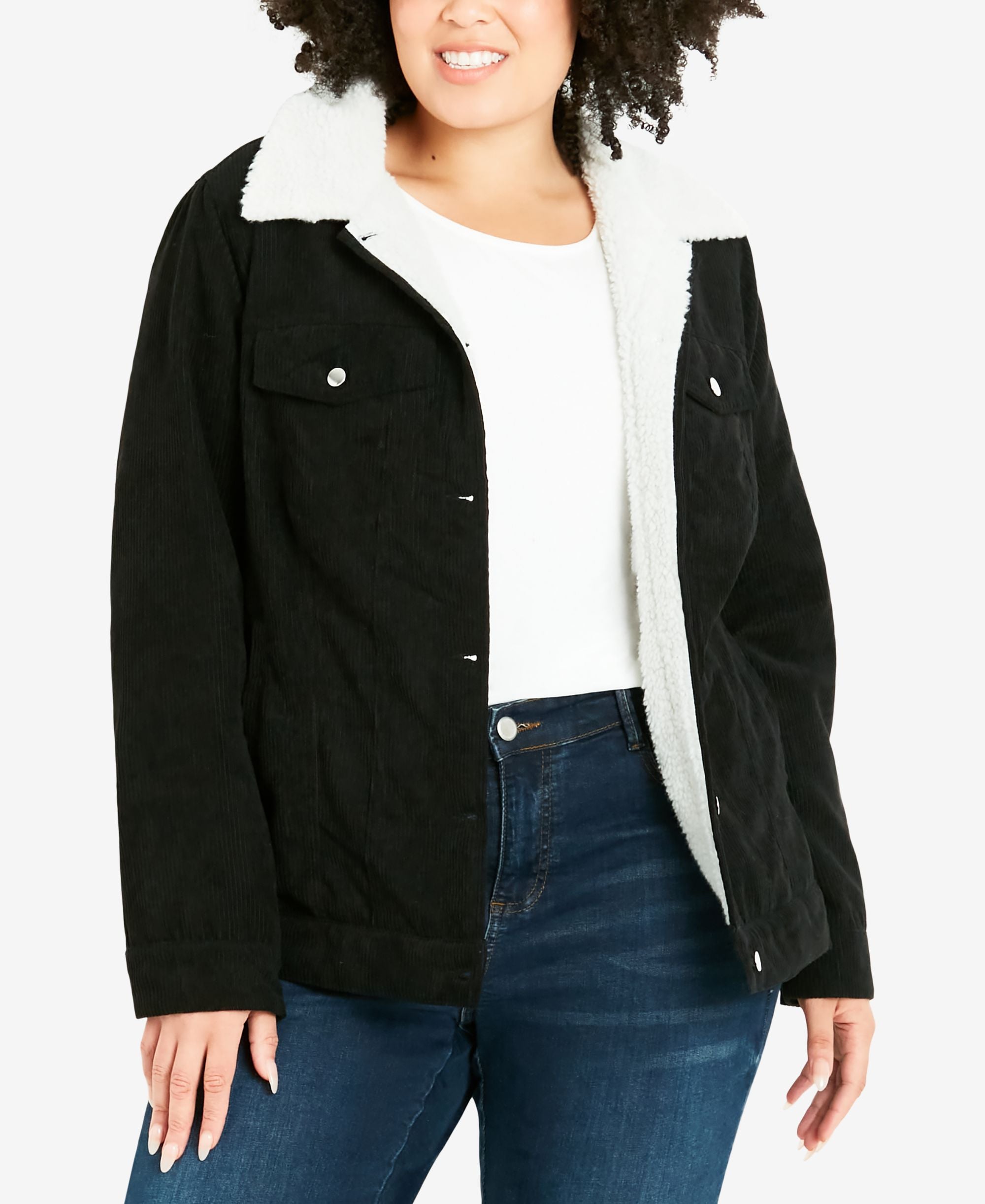 Women's Plus Size Cord Jacket