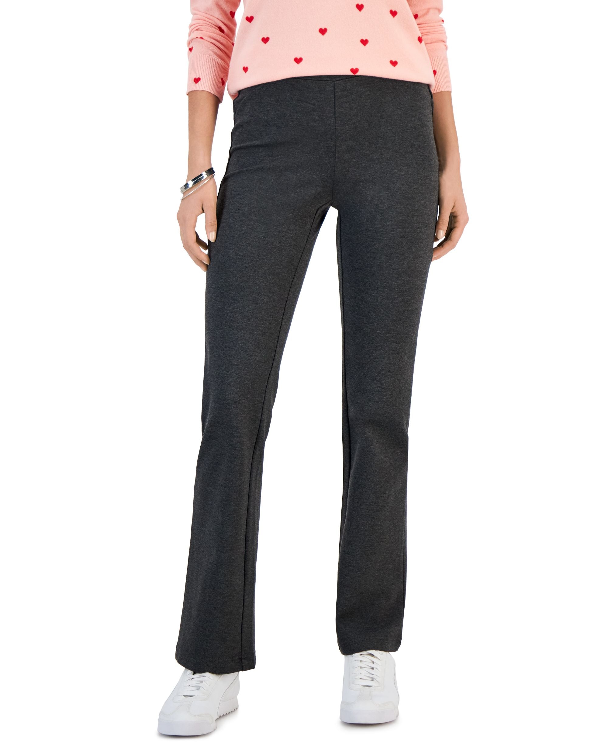 Style & Co Womens Ponte Knit Boot Cut Pants
