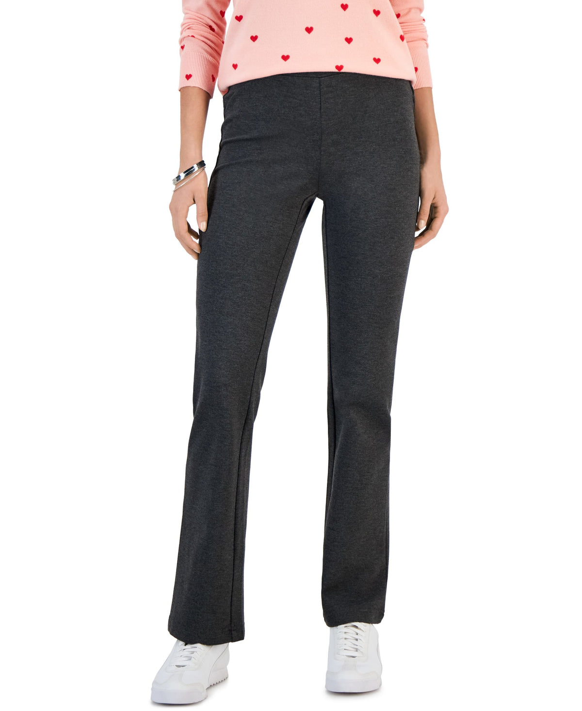 Style & Co Womens Ponte Knit Boot Cut Pants
