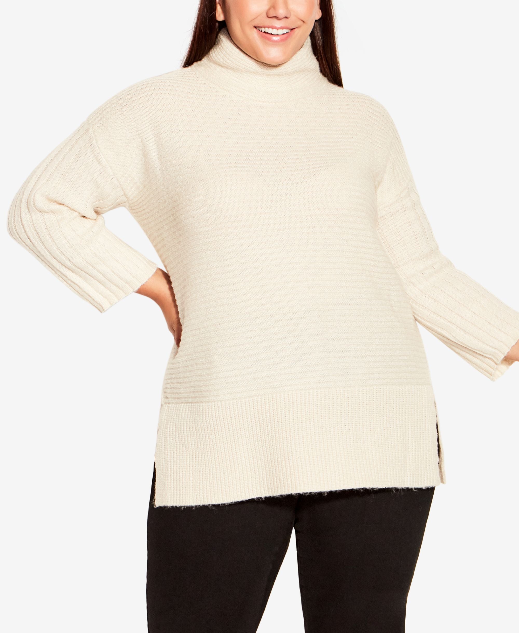 Avenue Plus Size Cowl Sweater