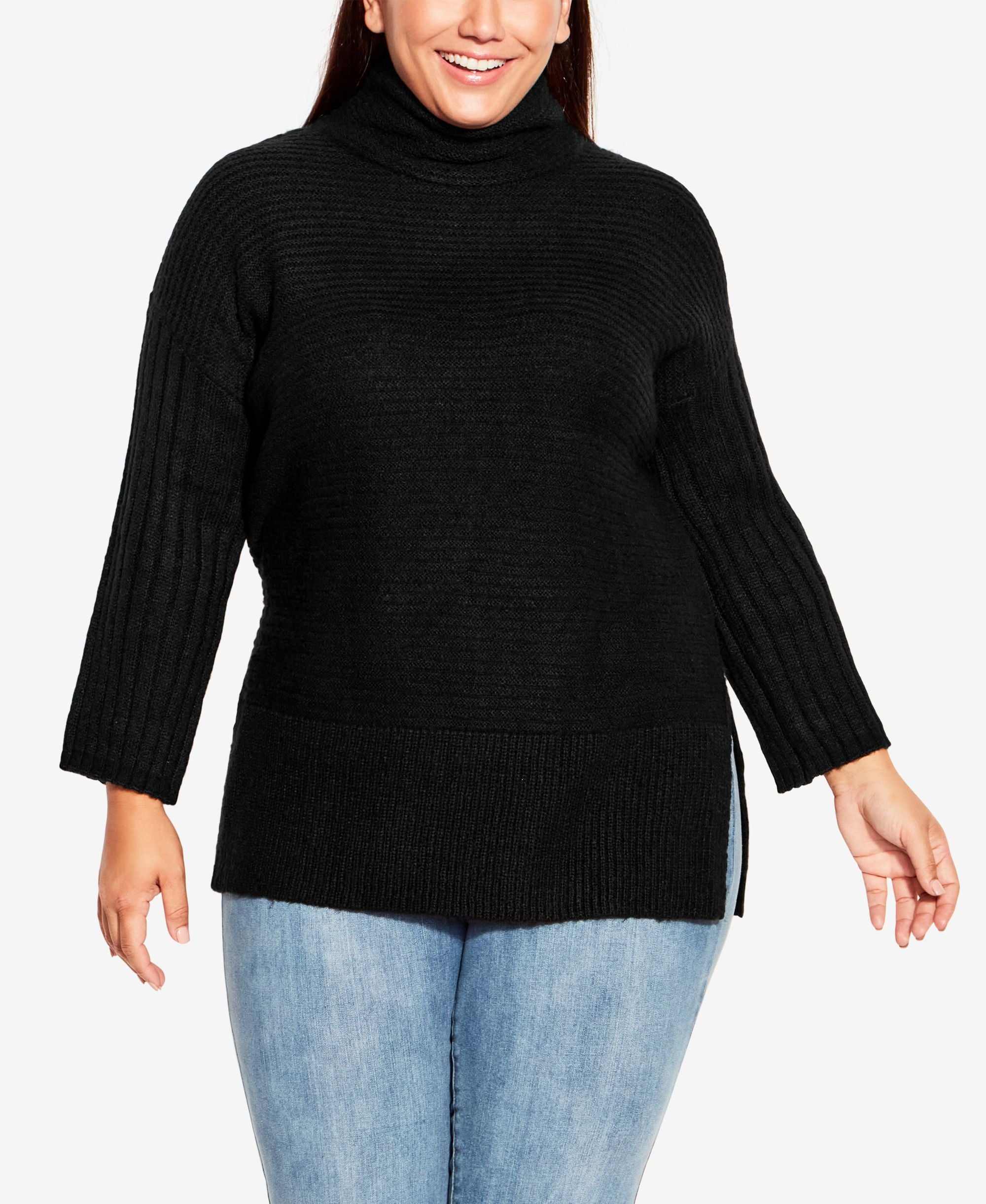 Avenue Plus Size Cowl Sweater