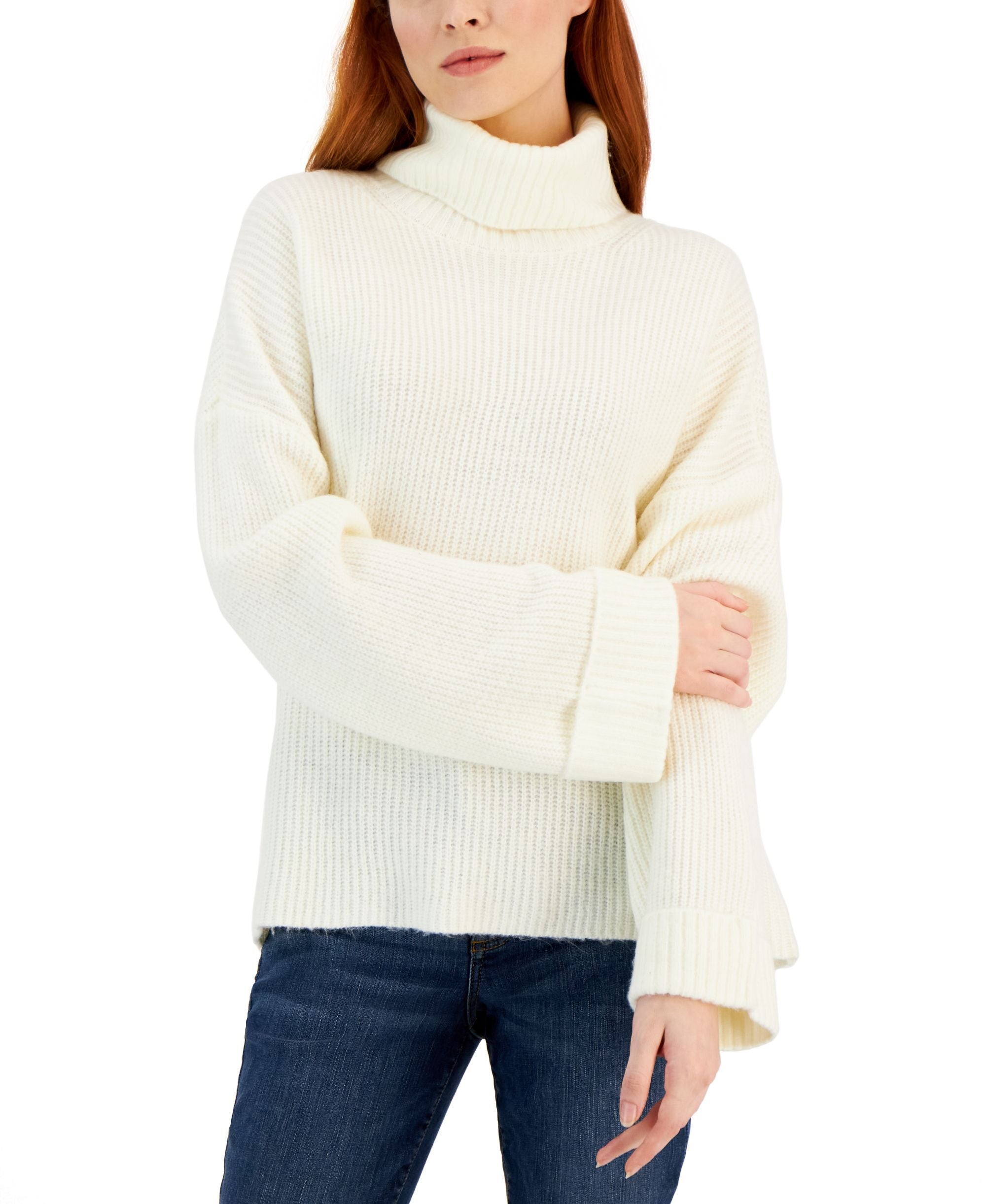Women's Easy Pull-On Cowlneck Sweater