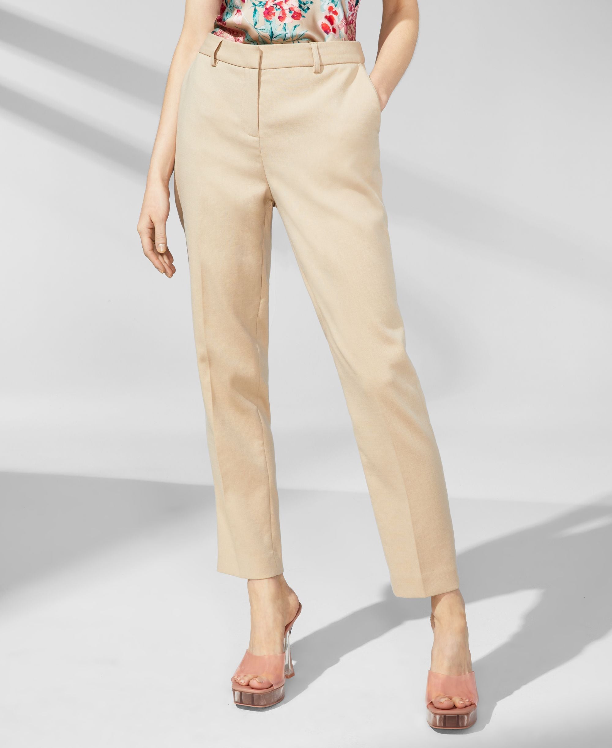 Women's Mid-Rise Straight-Leg Ankle Pants