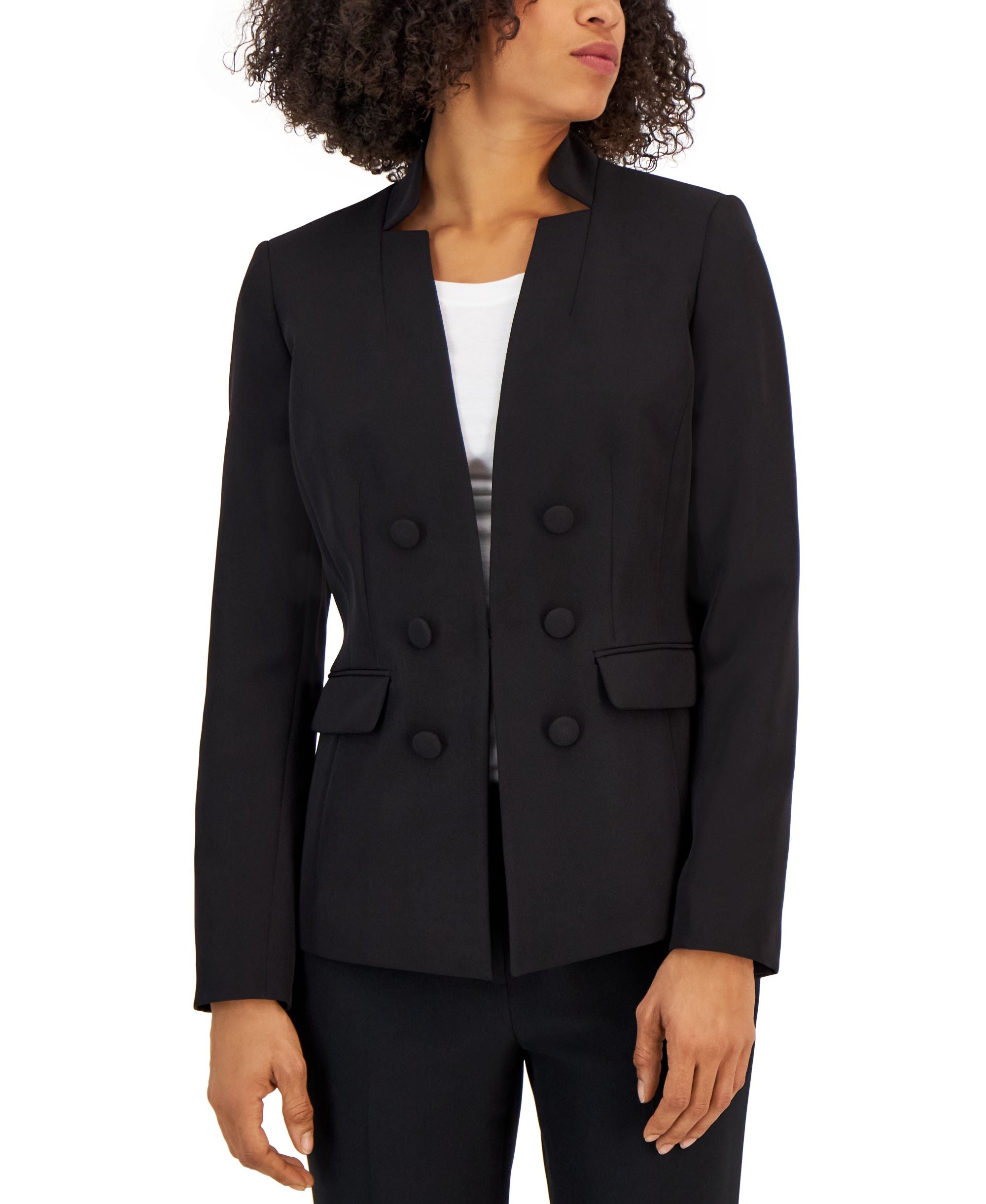 Women's Faux Double-Breasted Blazer