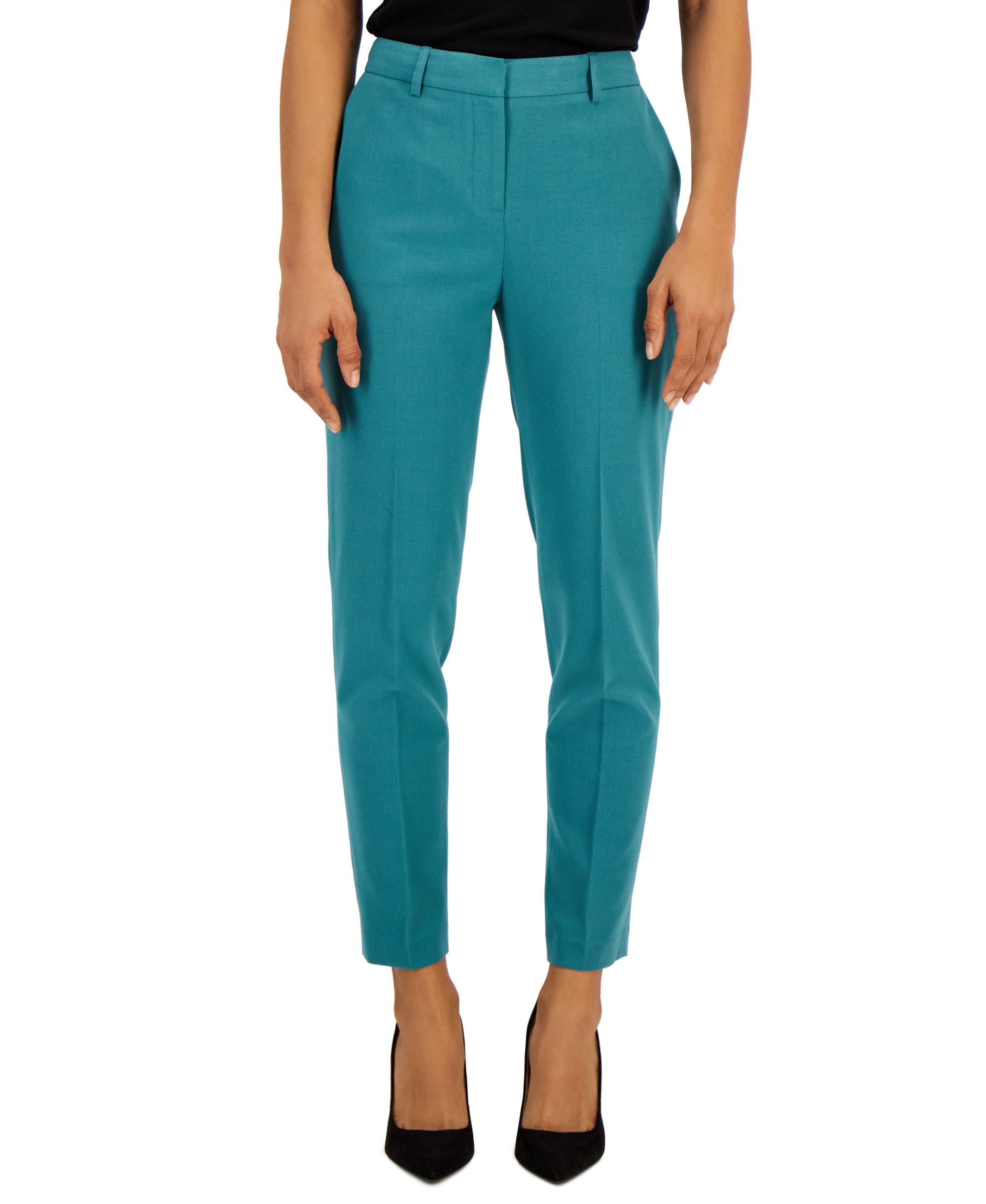 Women's Mid-Rise Straight-Leg Ankle Pants