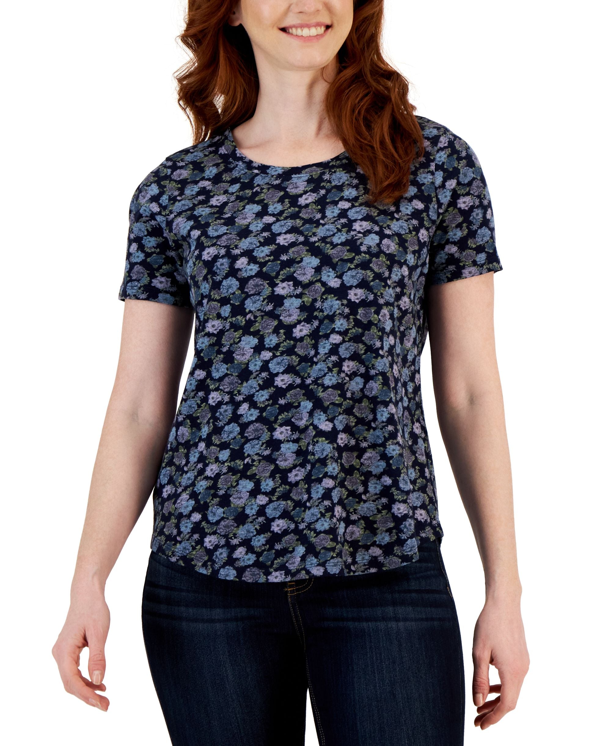 Petite Printed Classic Short-Sleeve T-Shirt