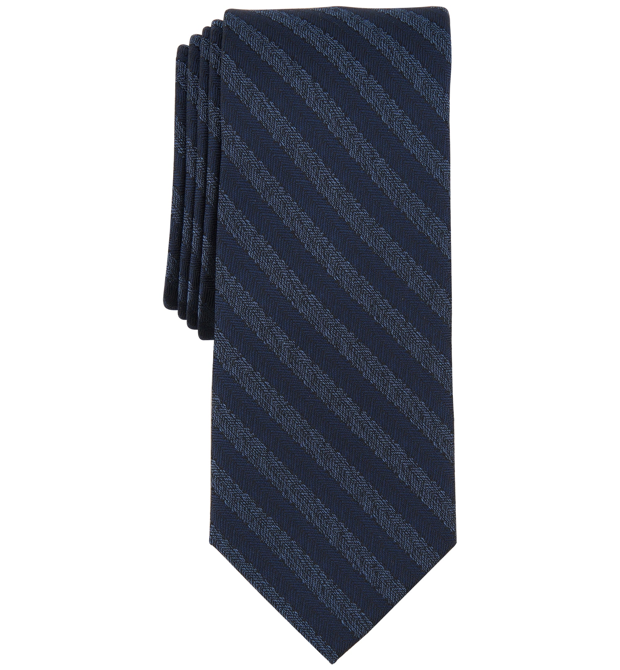 Men's Cruiser Skinny Herringbone Stripe Tie