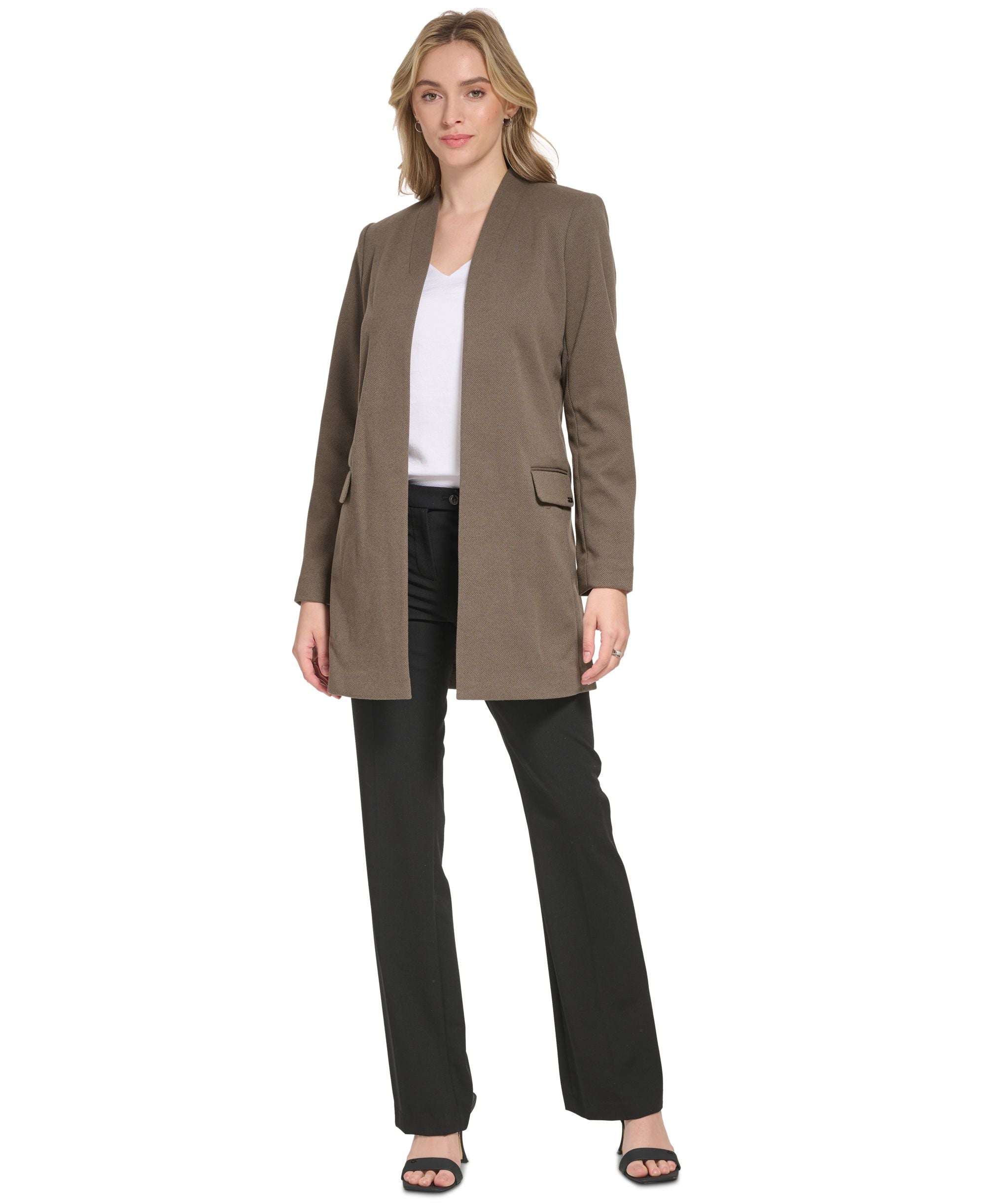 Women's Parker Twill Open Front Jacket