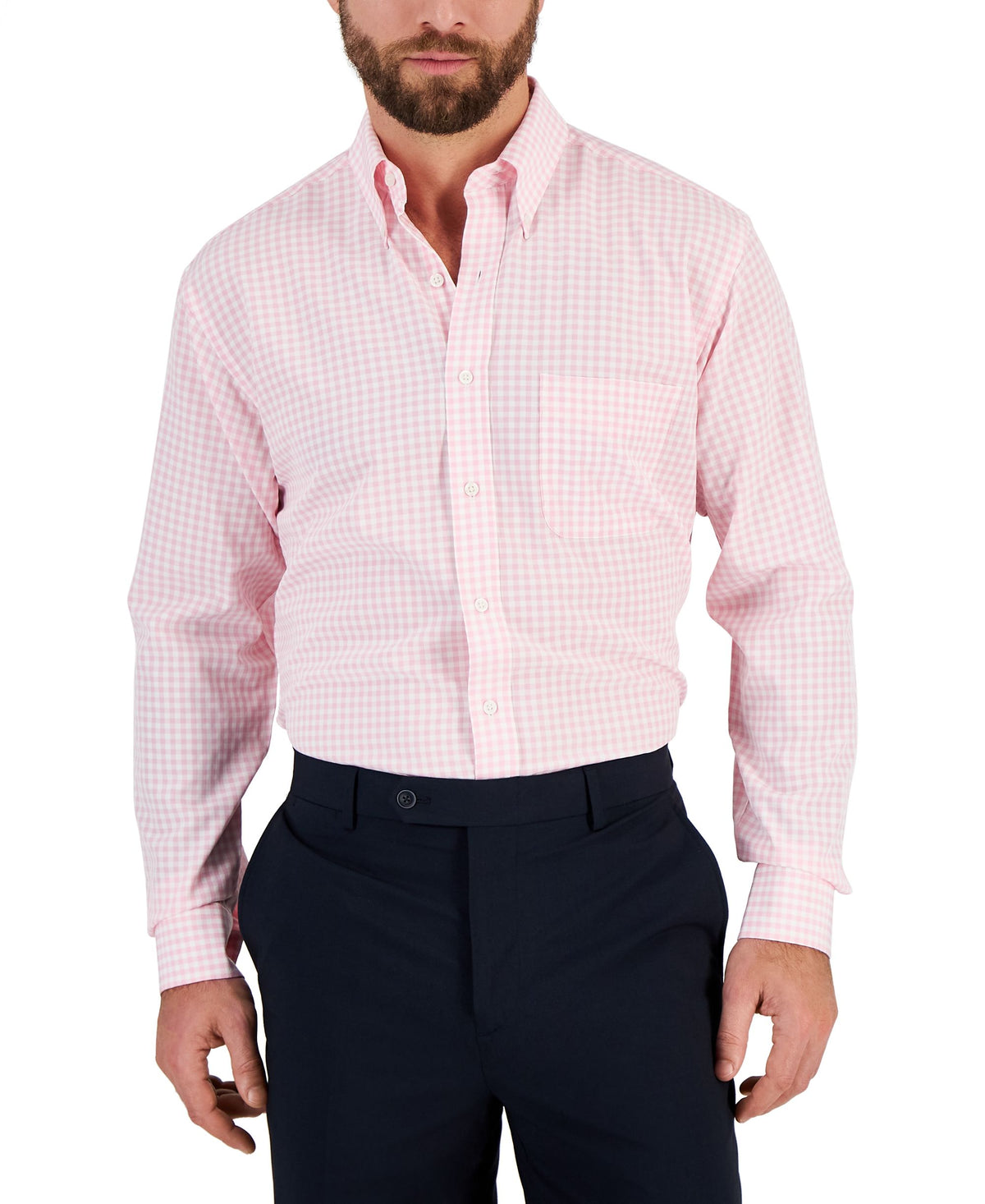Men's Regular Fit Traveler Dress Shirt
