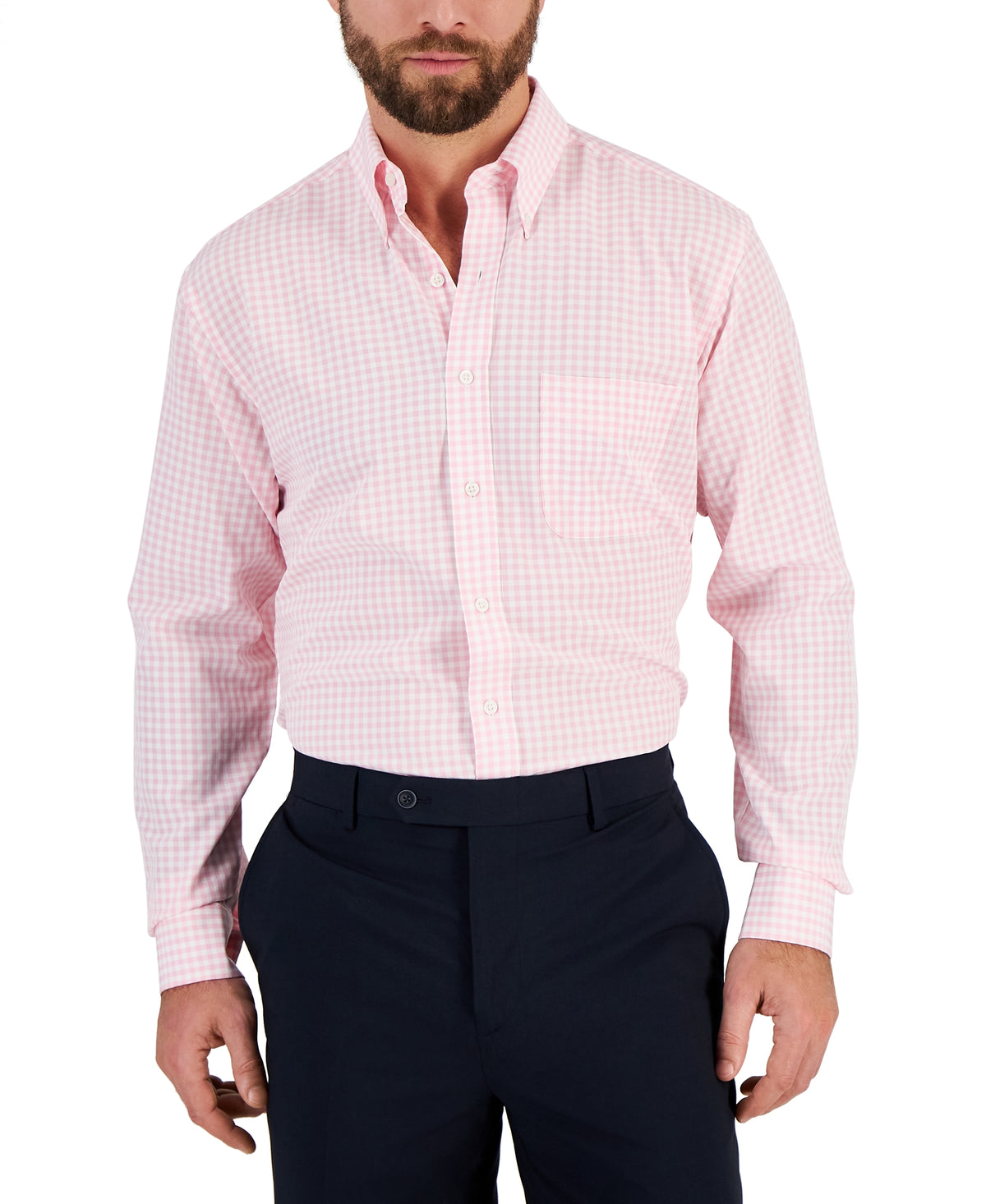 Men's Regular Fit Traveler Dress Shirt