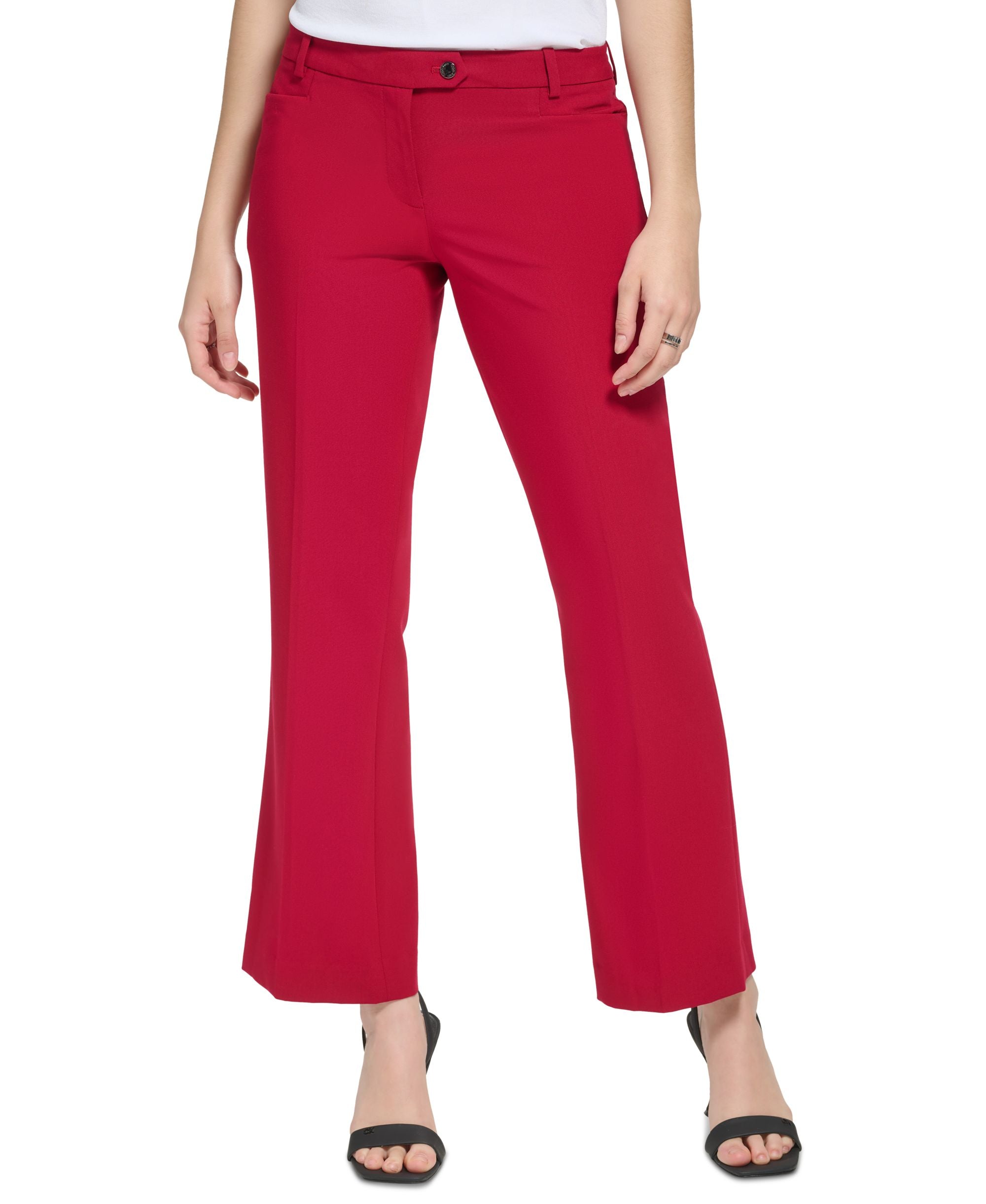 Calvin Klein Petite Modern Fit Straight-Leg Dress Pants