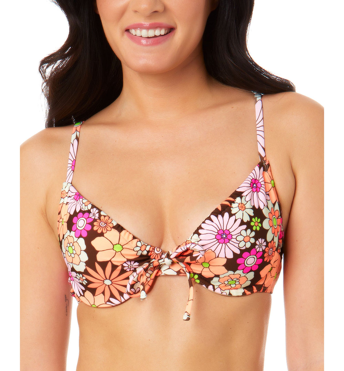 Juniors' Morning Grace Underwire Bralette Bikini Top