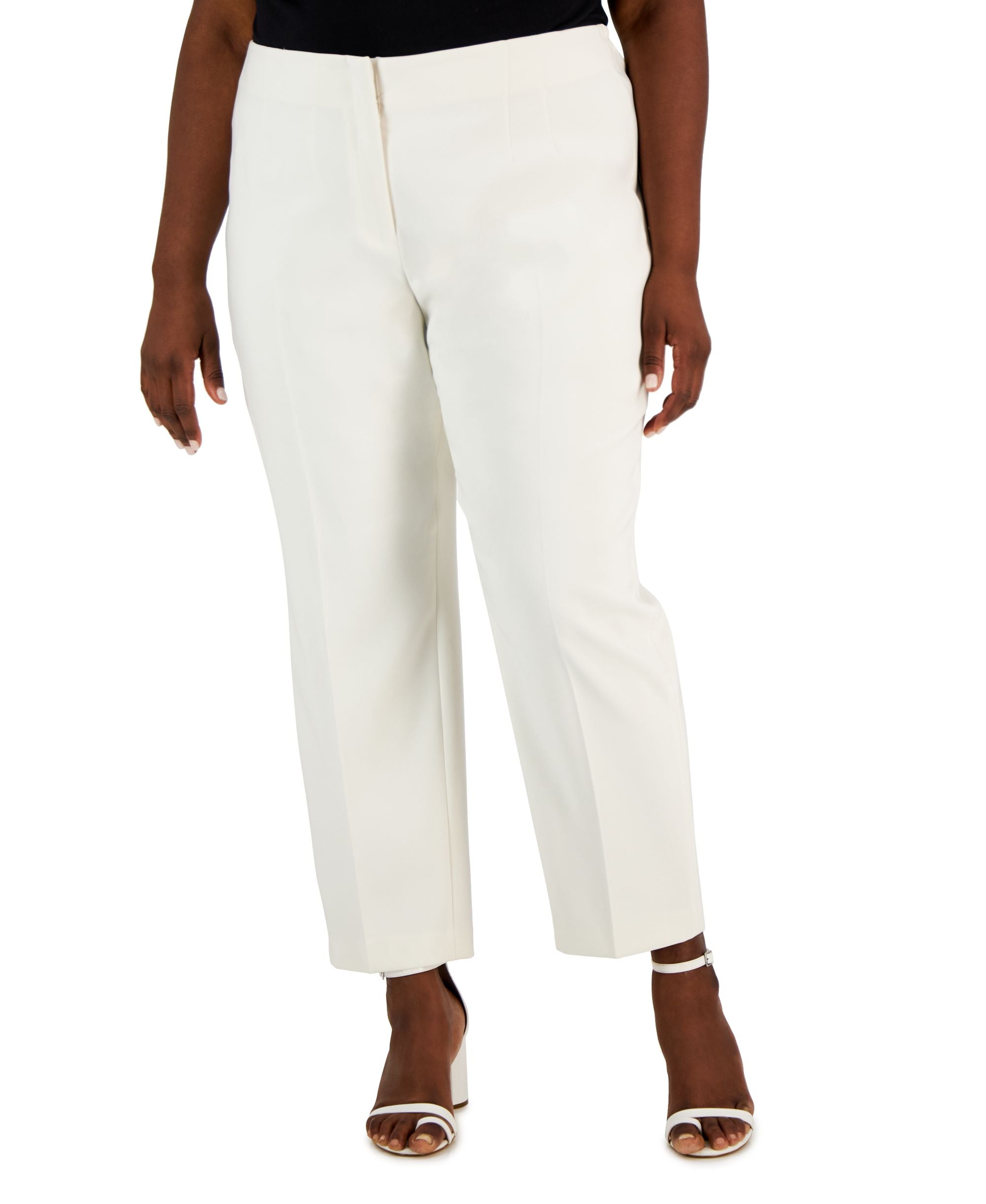 Plus Size Contour Fit Ankle Pants
