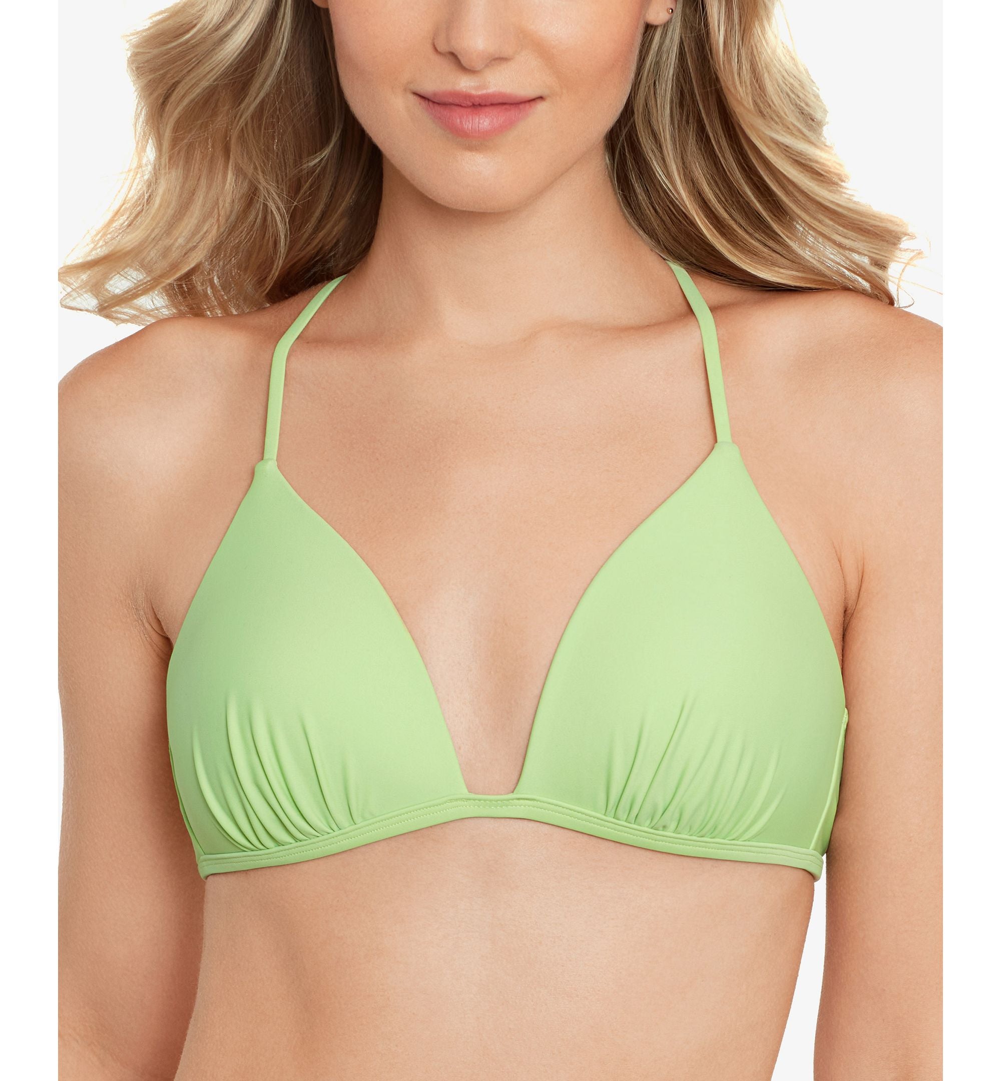 Juniors' Molded Push-Up Triangle Bikini Top
