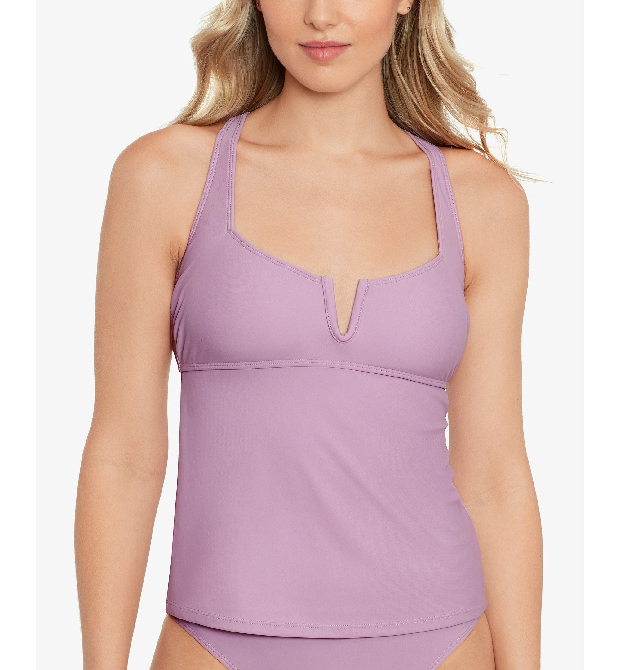 Juniors' V-Wire Tankini Top