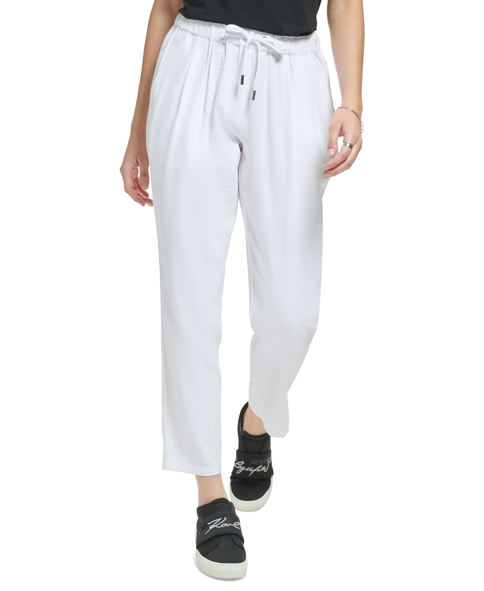 Women's Drawstring Cropped Pants