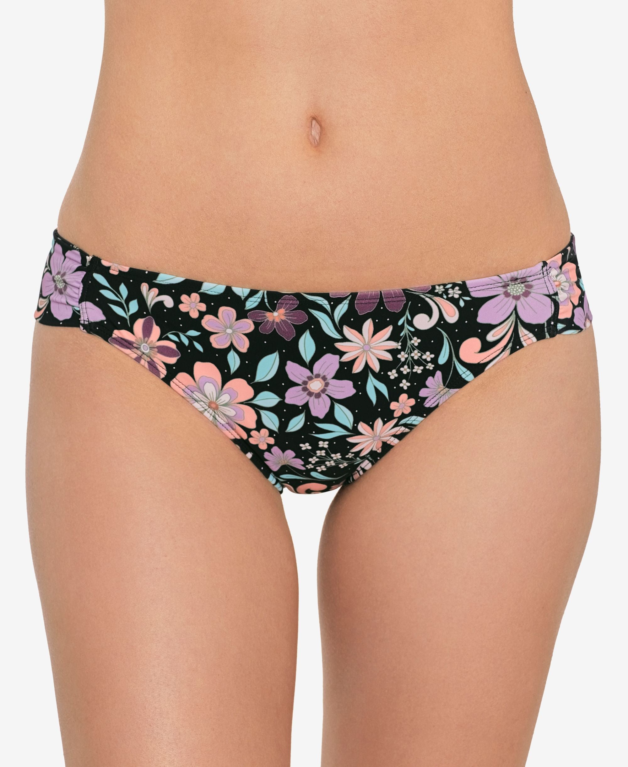 Juniors' Floral-Print Hipster Swimsuit Bottoms