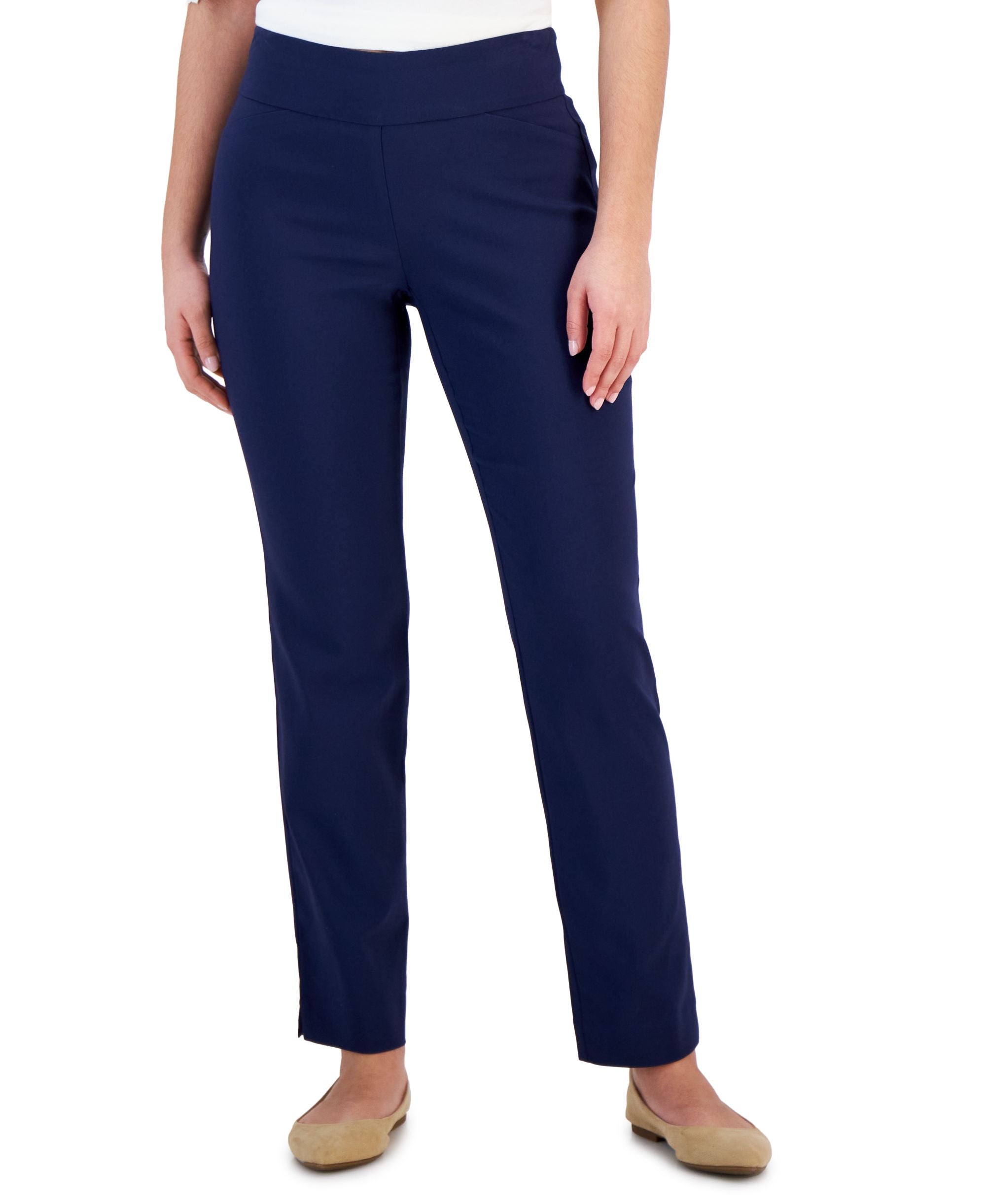 Petite Cambridge Slim-Leg Pants