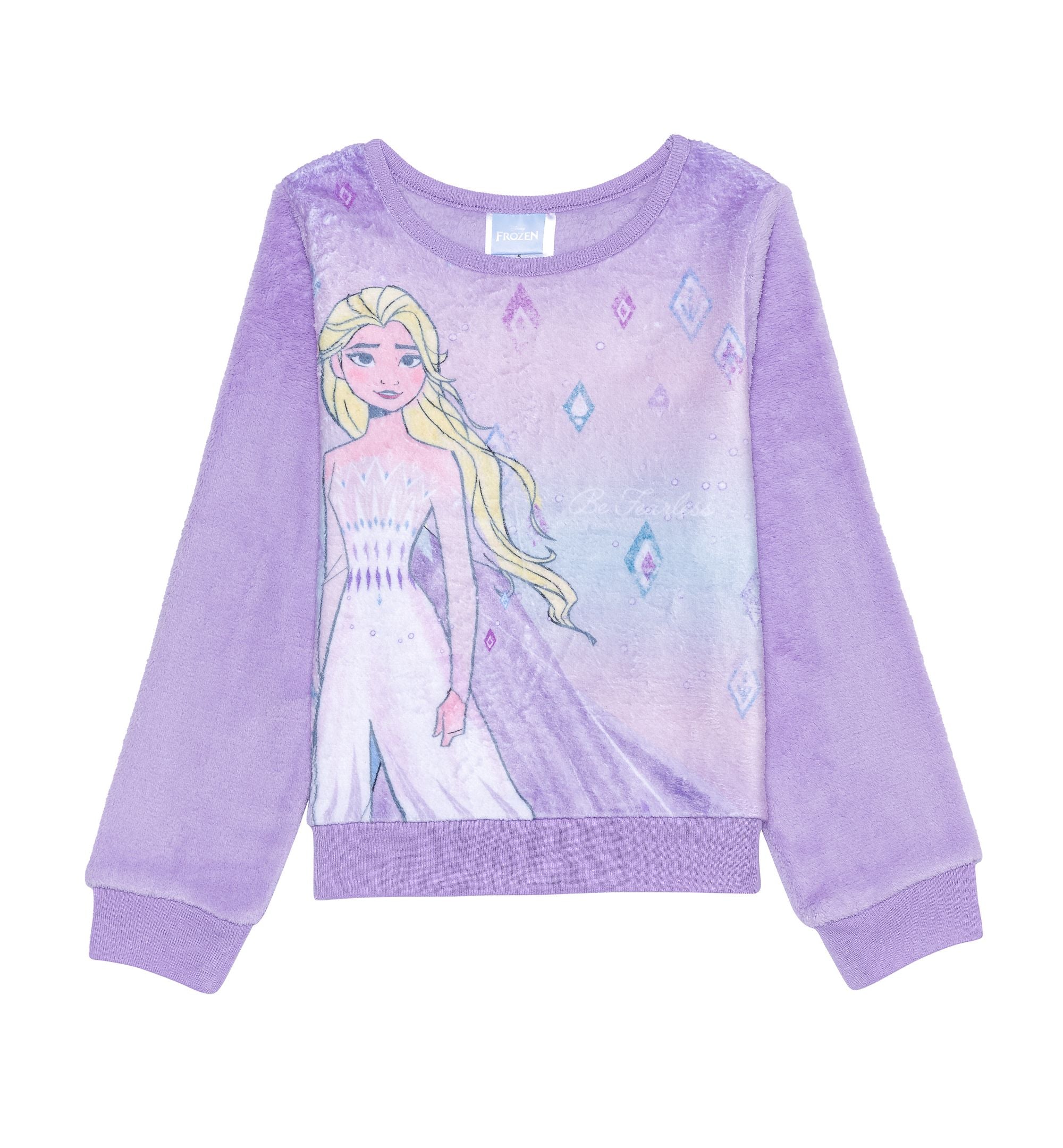 Disney Little Girls Frozen Elsa Cozy Pullover Sweatshirt
