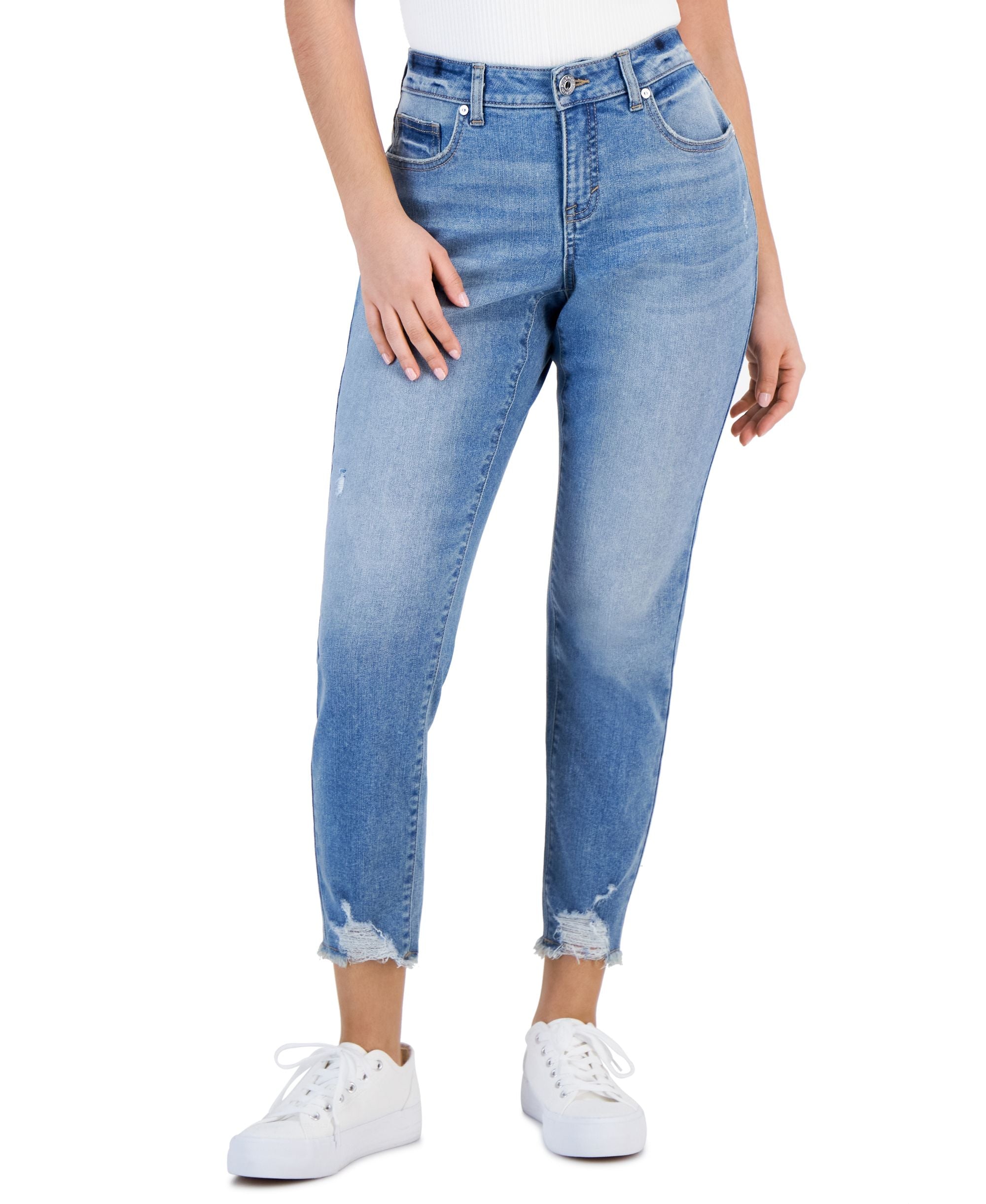 Petite Mid-Rise Curvy Fit Skinny Jeans