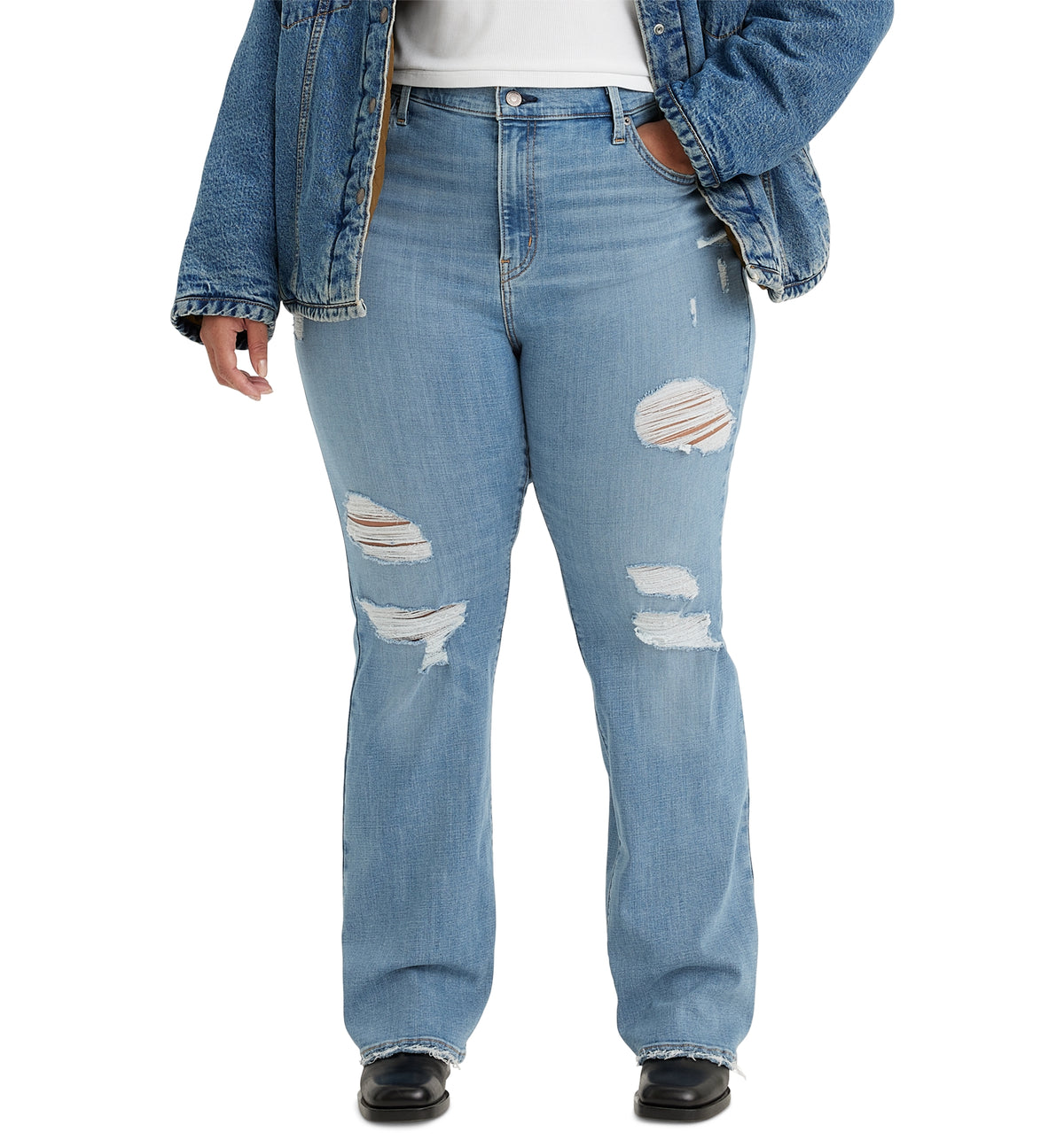 Trendy Plus Size 725 High-Rise Bootcut Jeans