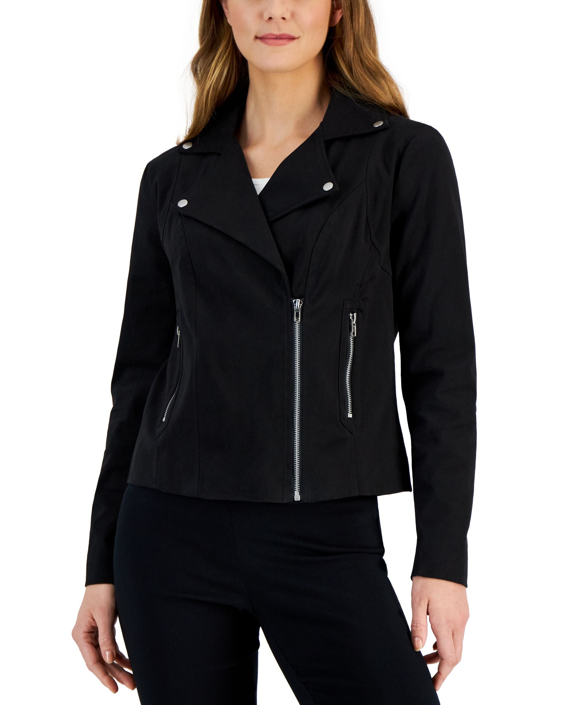 Women's Twill Moto Jacket