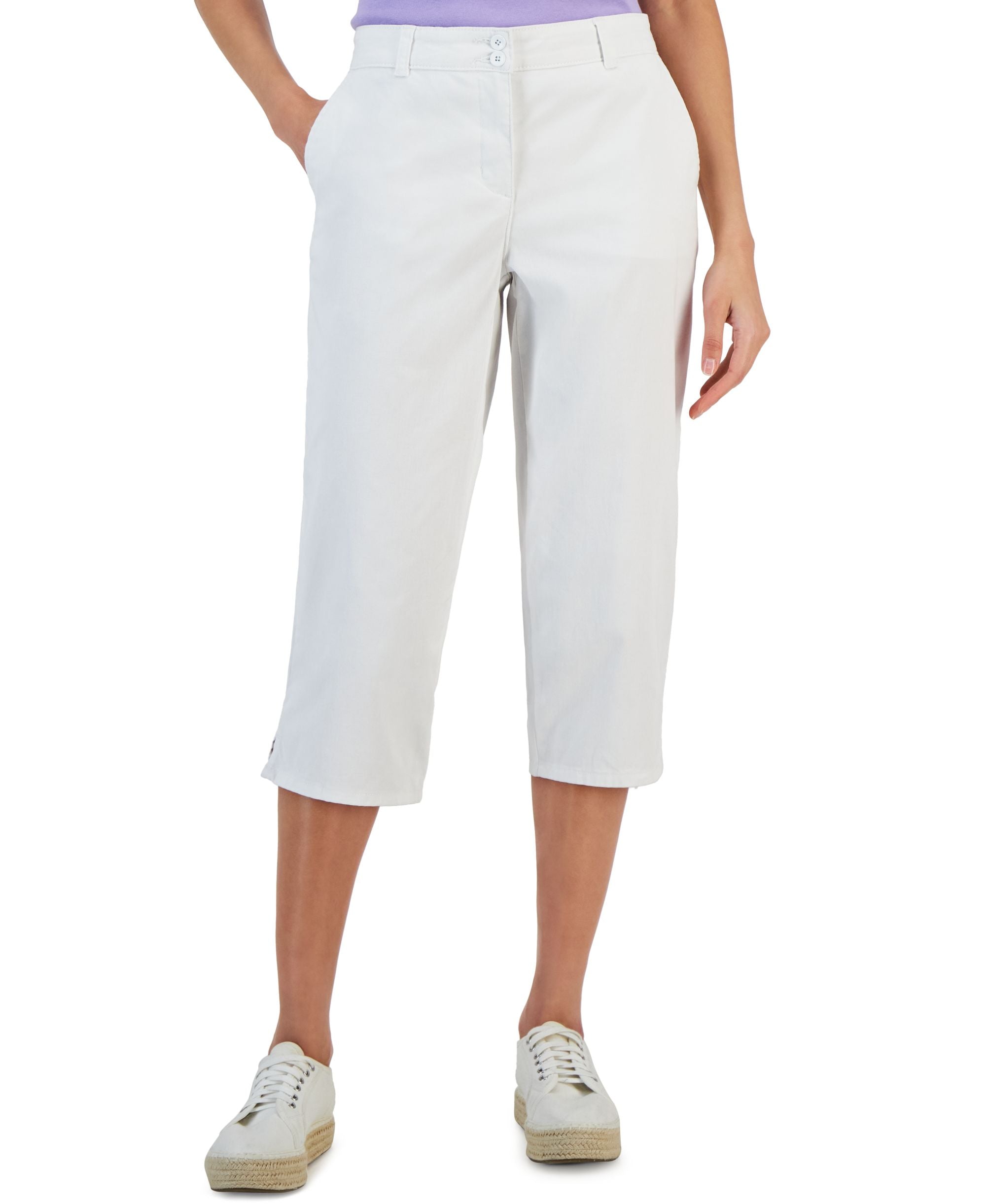 Petite Comfort Waist High-Rise Capri Pants