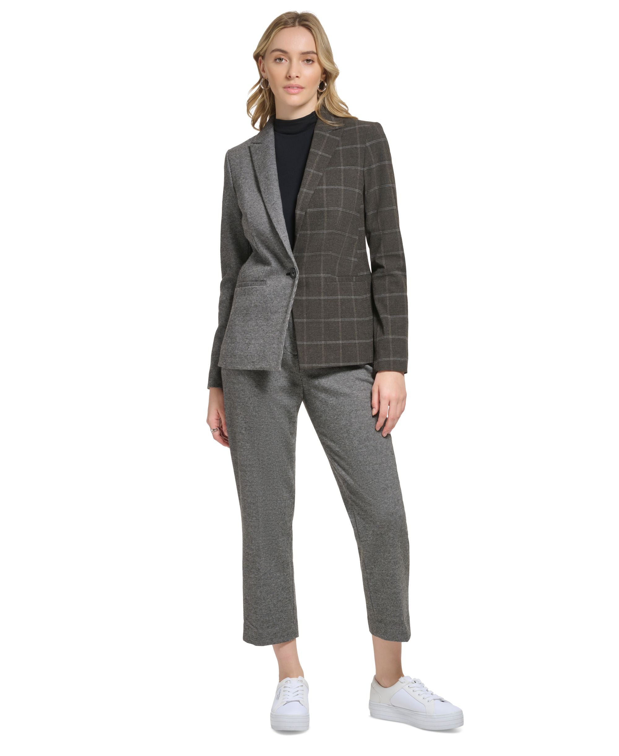 Women's X-Fit Mixed Plaid Blazer