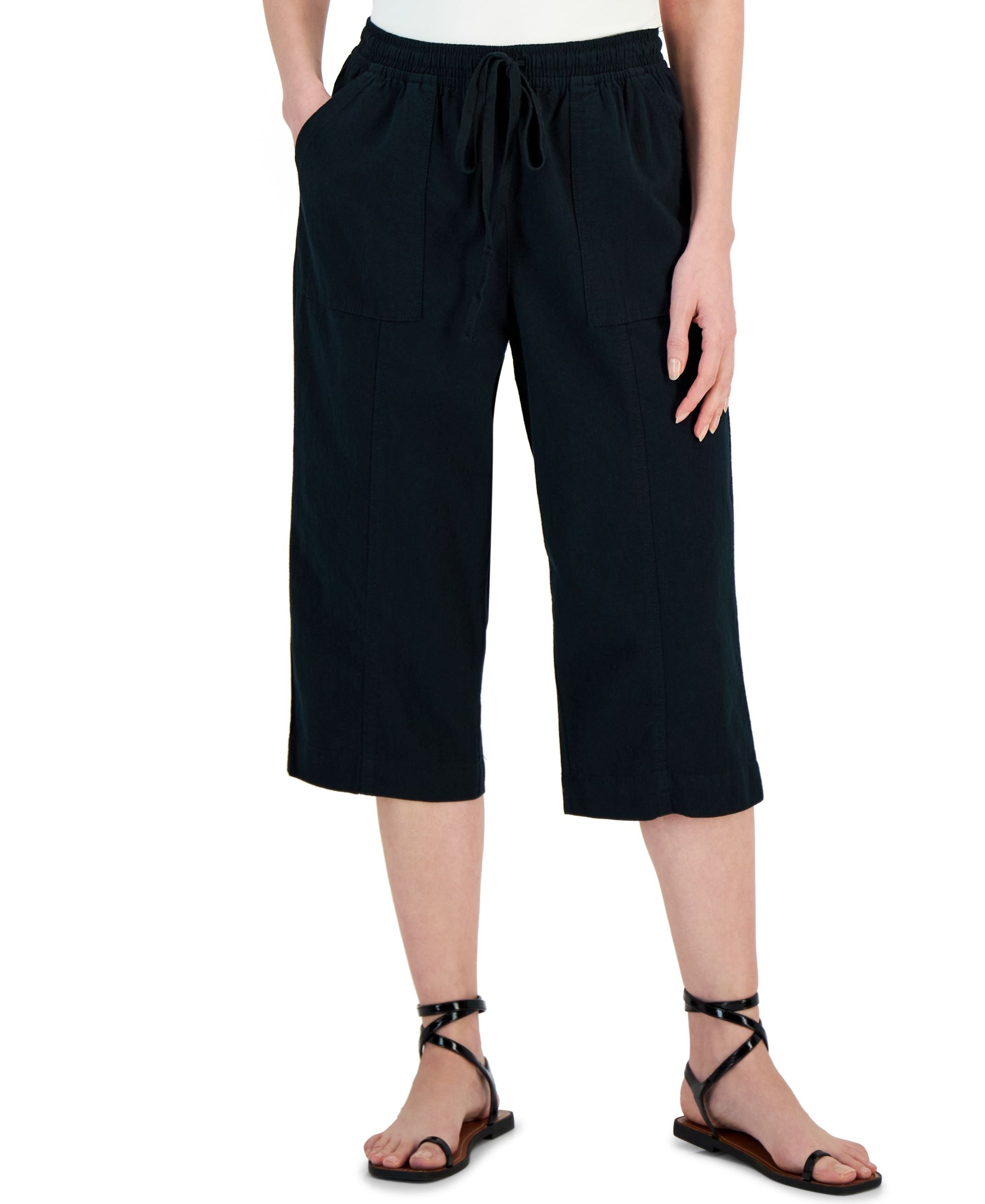 Women's Quinn Cotton Pull-On Capri Pants