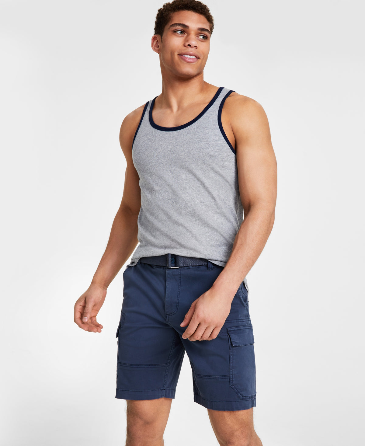 Men's Dyan Sleeveless Contrast Trim Tank