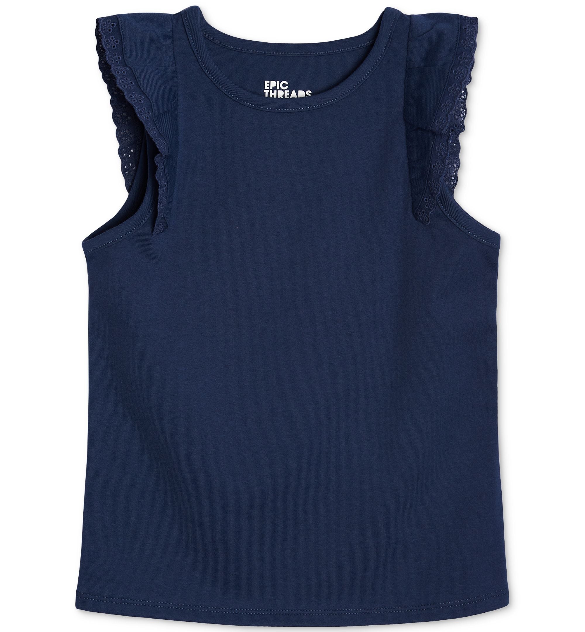 Little Girls Ruffle Sleeve Top