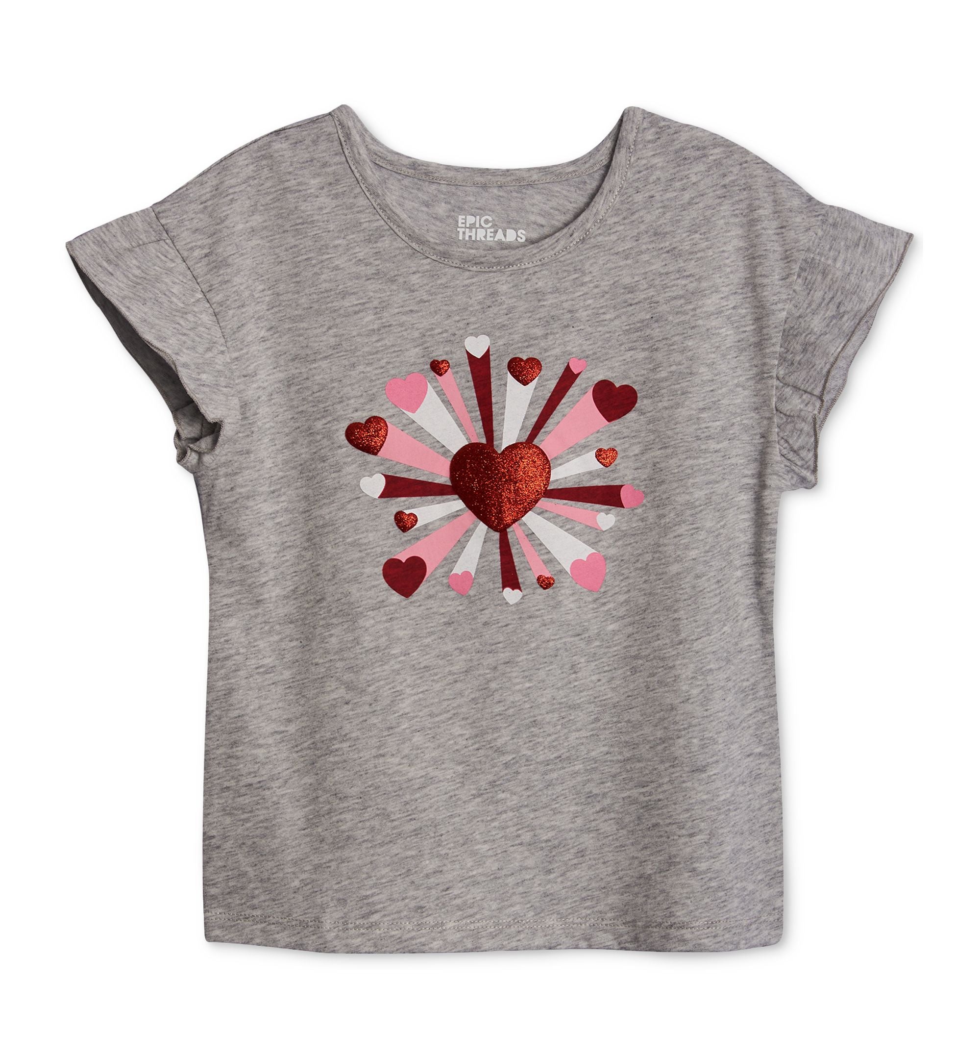 Epic Threads Little Girls Heart T-Shirt