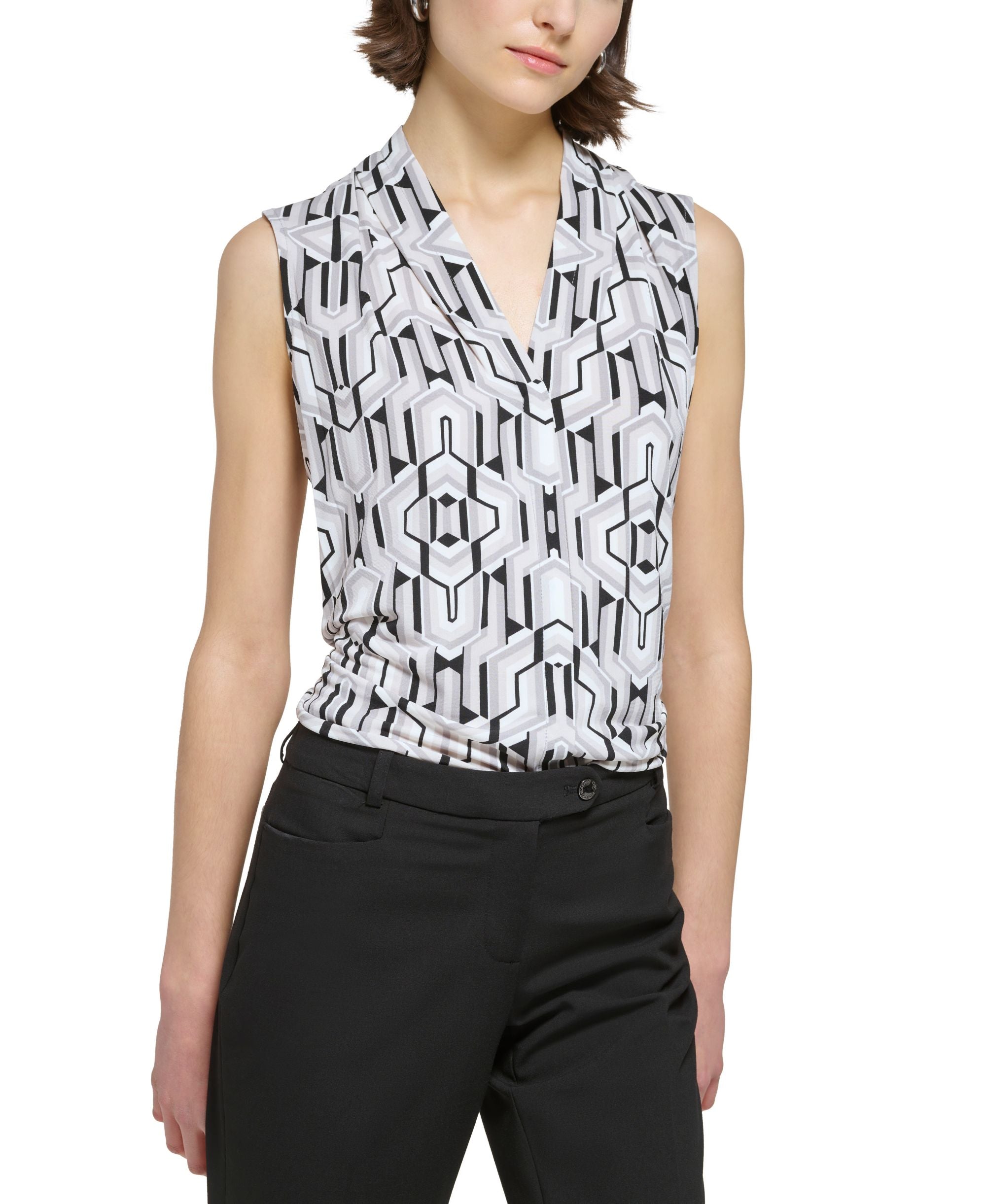 Textured Roll Tab Button Down Shirt