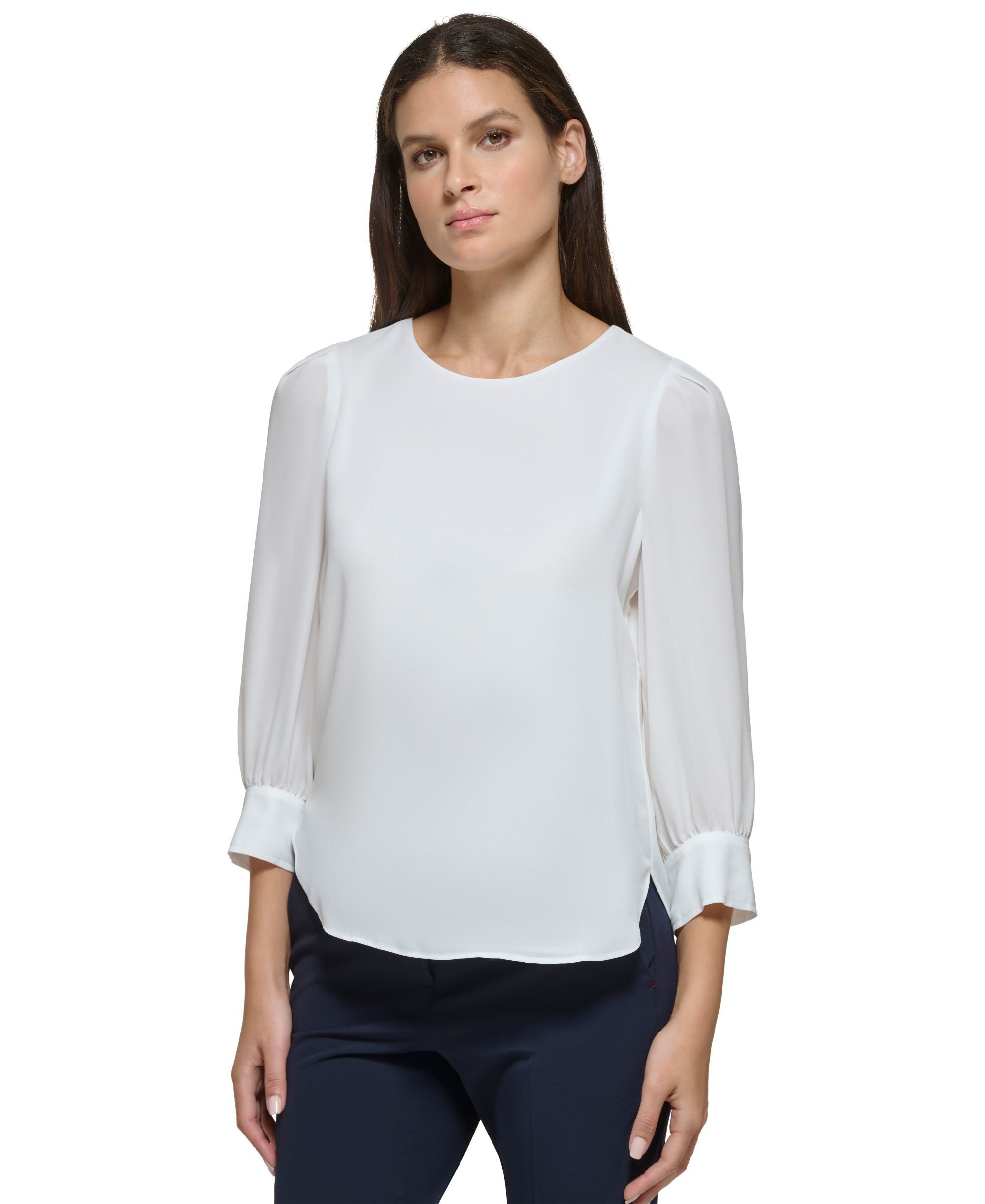 Women's Tie-Cuff Blouse
