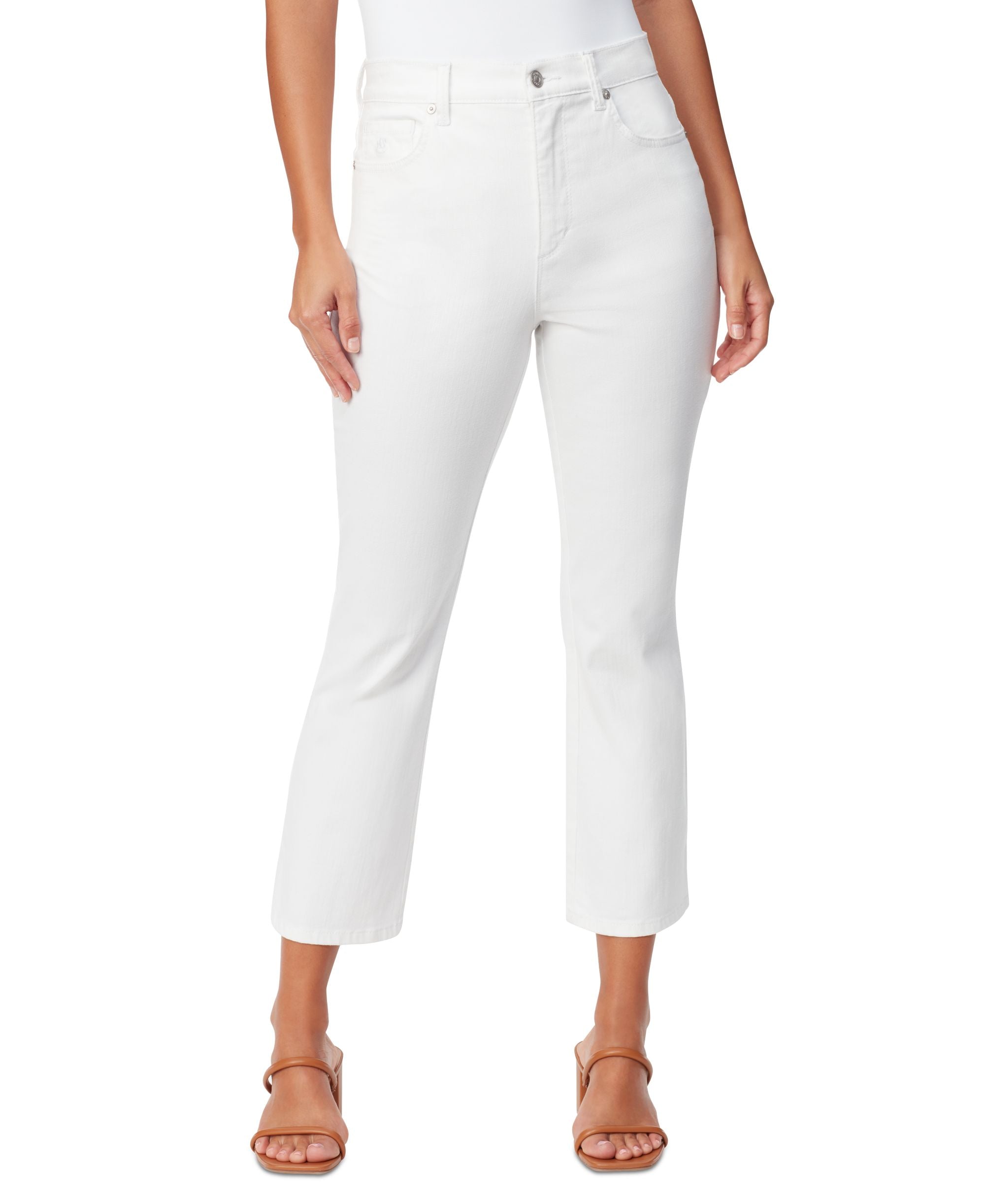 Women's Gloria Vanderbilt x Christian Siriano Chrissie Cropped Flare-Leg Jeans