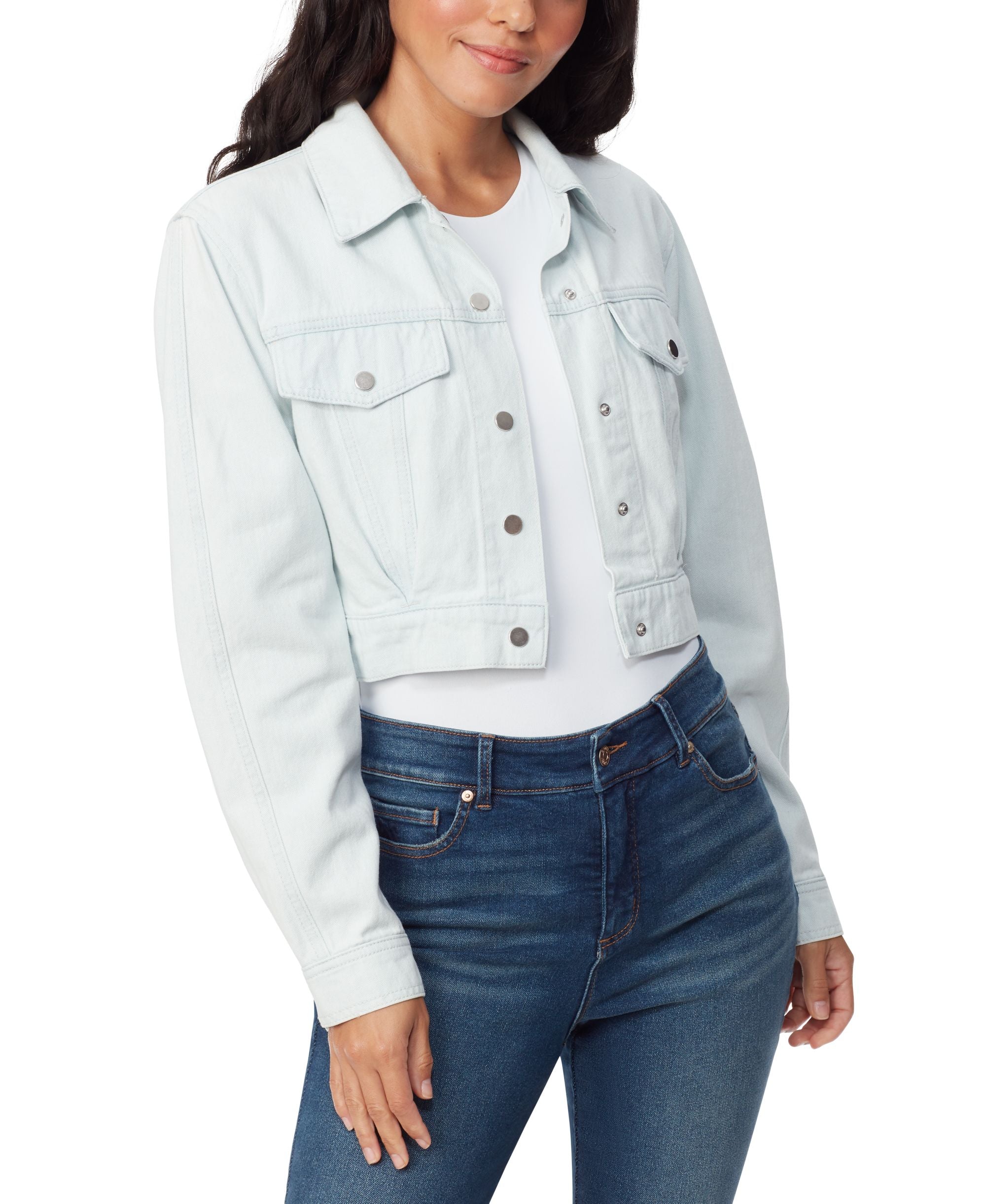 Women's Gloria Vanderbilt x Christian Siriano Pleated Cropped Trucker Jacket