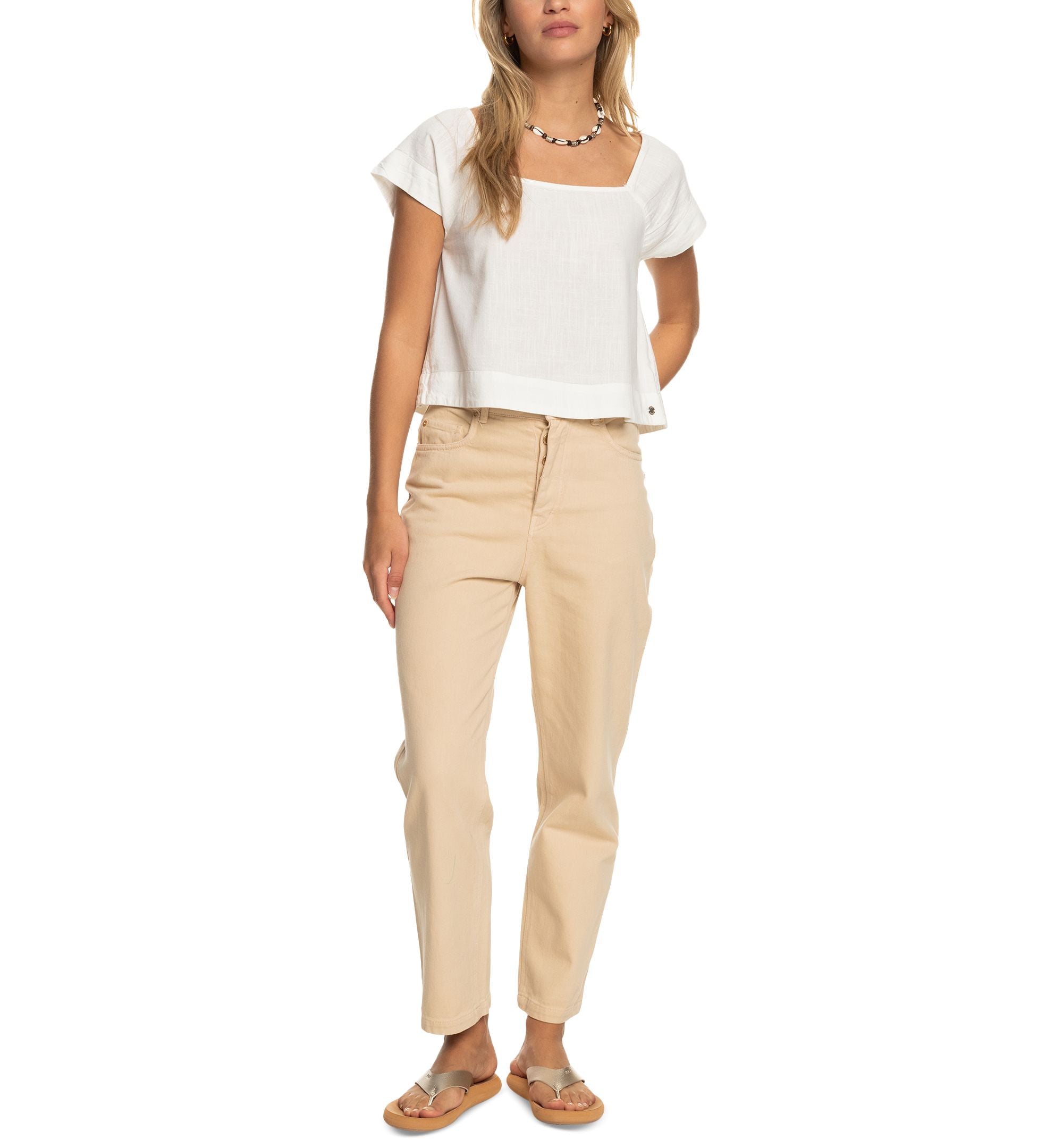 Juniors' Ocean Amor Cropped Top