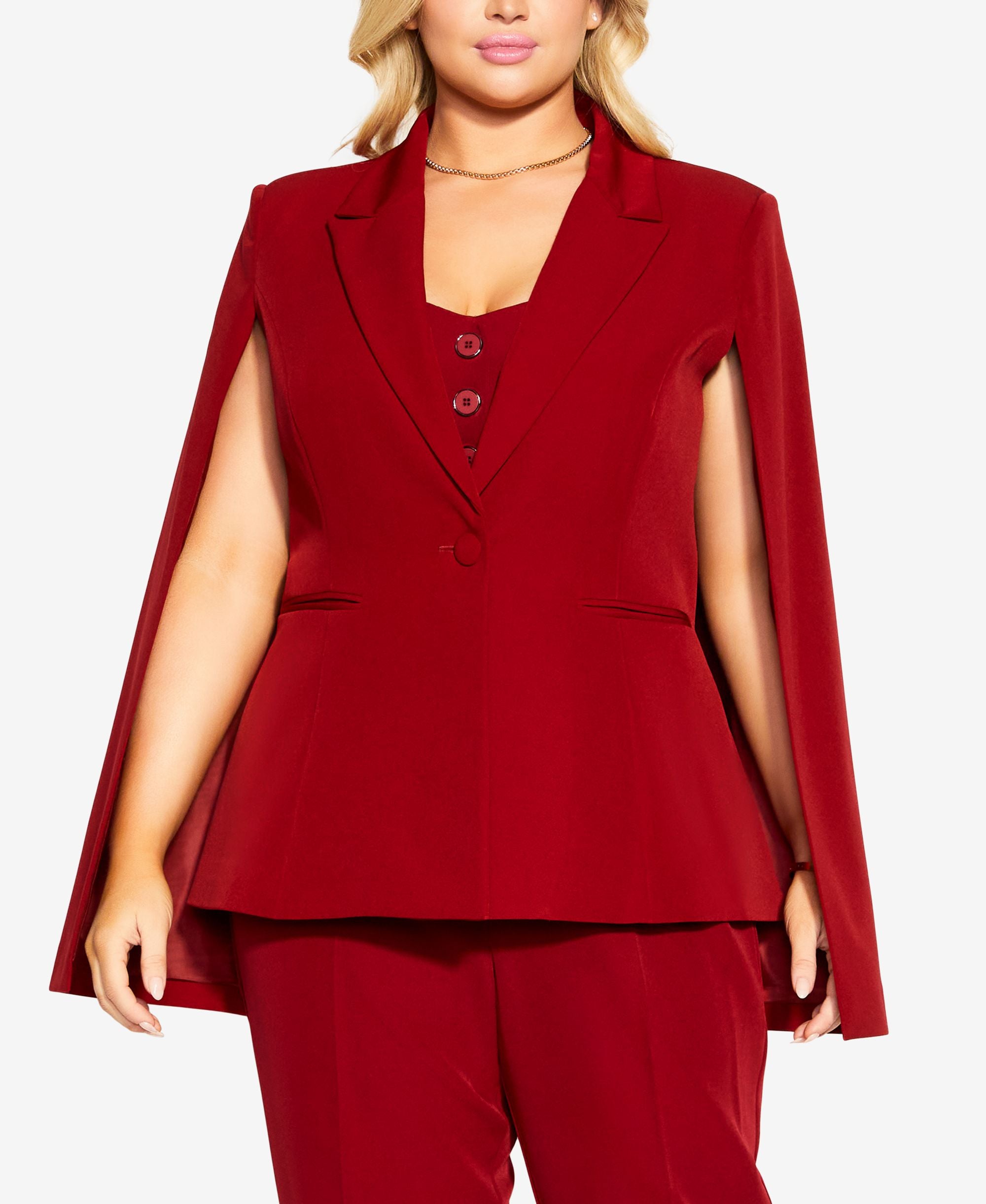 Trendy Plus Size Emma V-neck Jacket