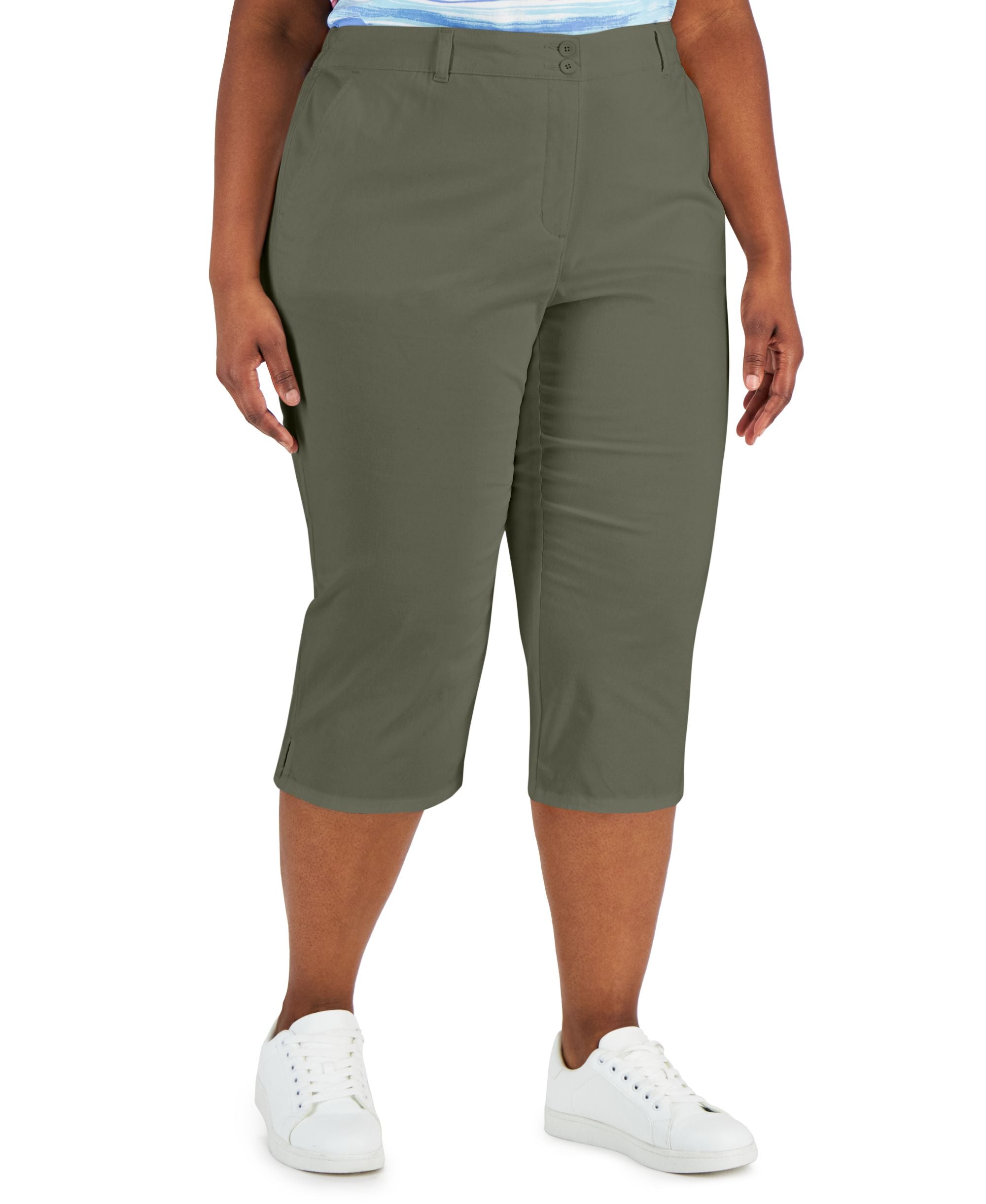 Karen Scott Plus Size Comfort Waist Capri Pants