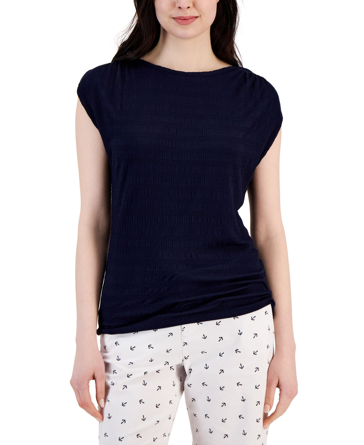 Women's Cap-Sleeve Crewneck T-Shirt